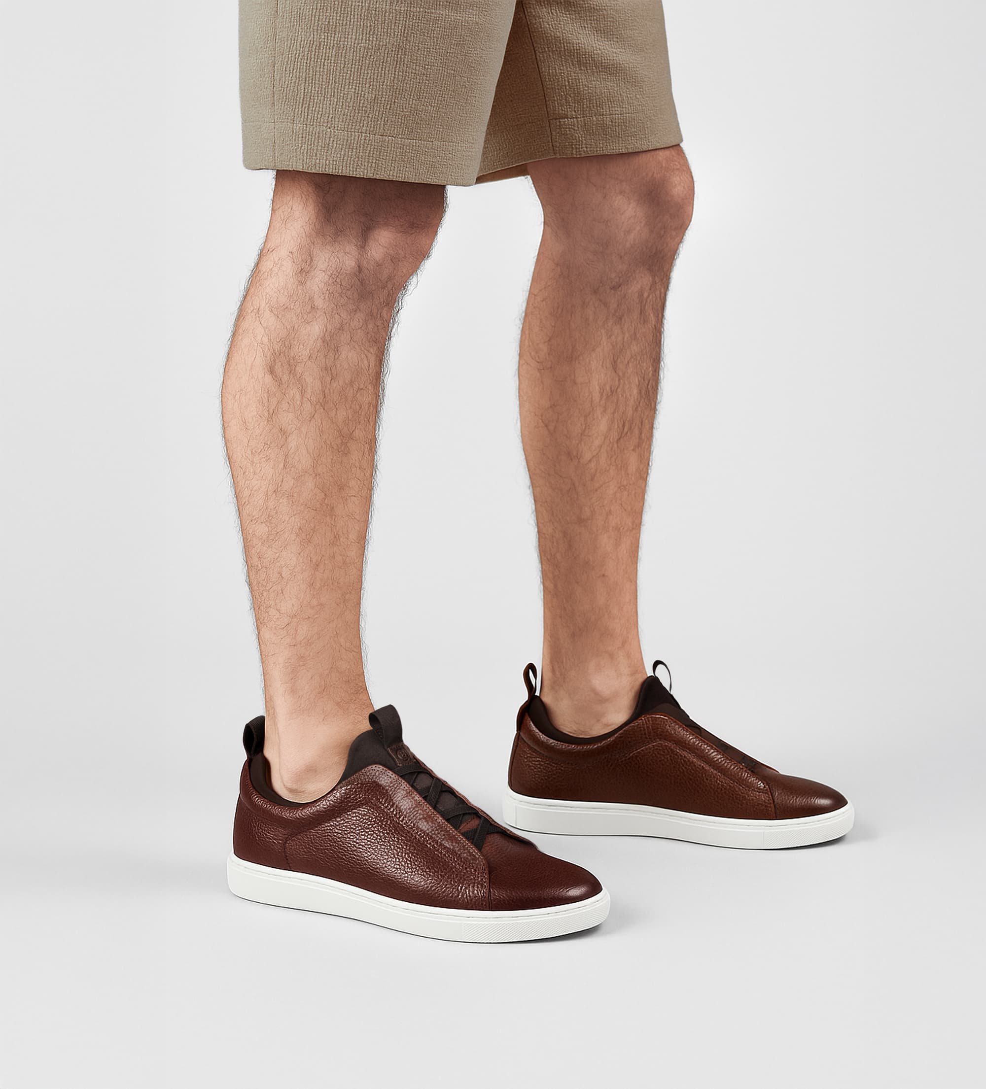 SNEAKER SLIP ON PIEL MIEL