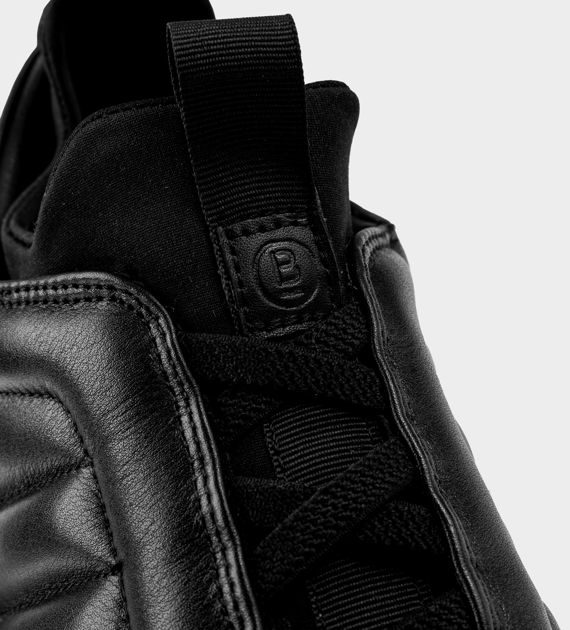 SNEAKER CASUAL CALCETÍN SLIP ON PIEL NEGRO