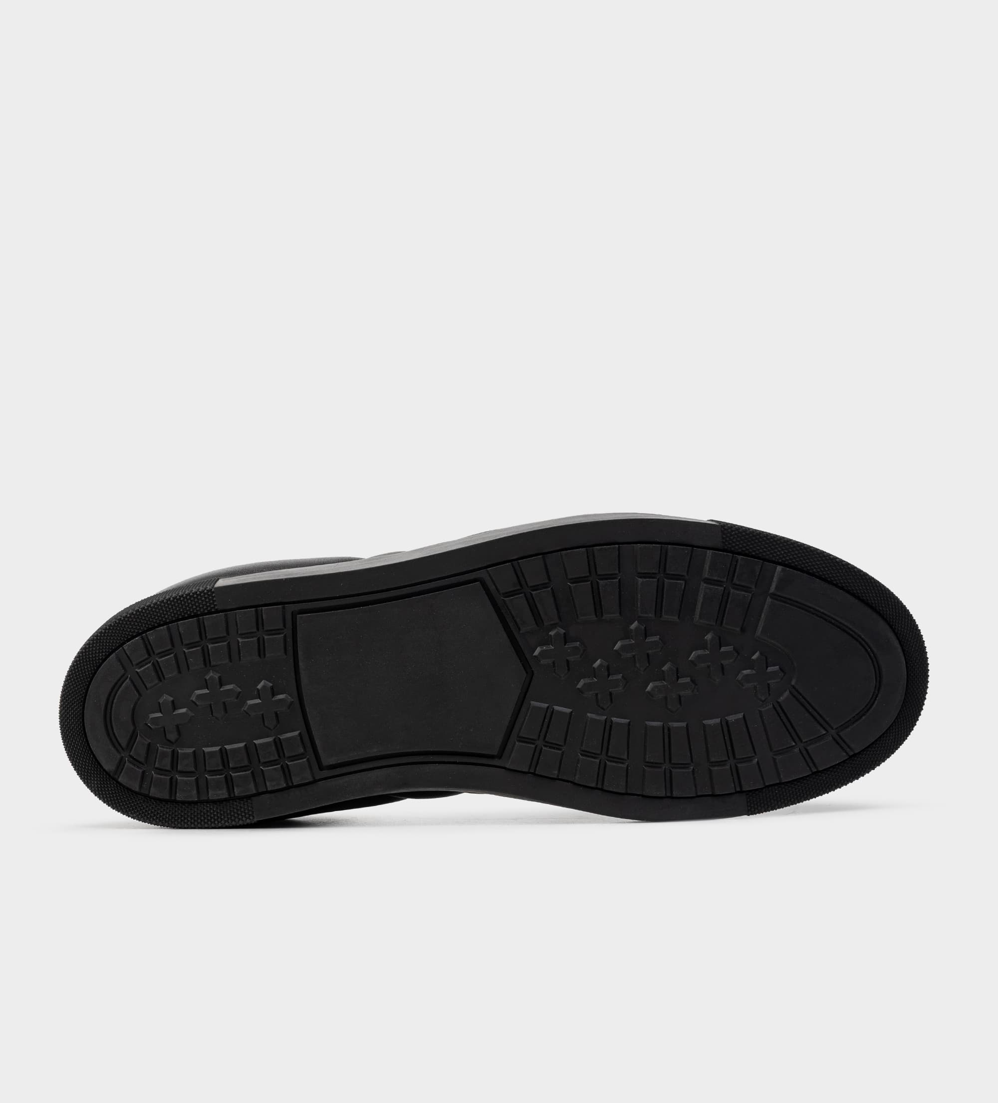 SNEAKER CASUAL CALCETÍN SLIP ON PIEL NEGRO