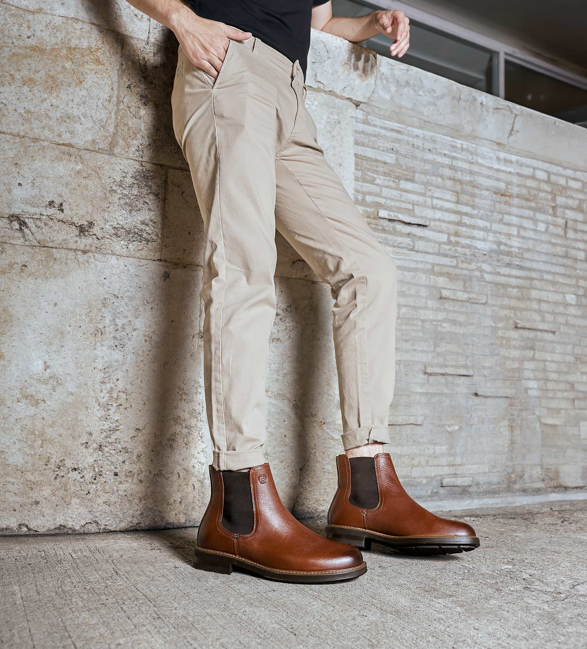 BOTA CHELSEA PIEL MIEL