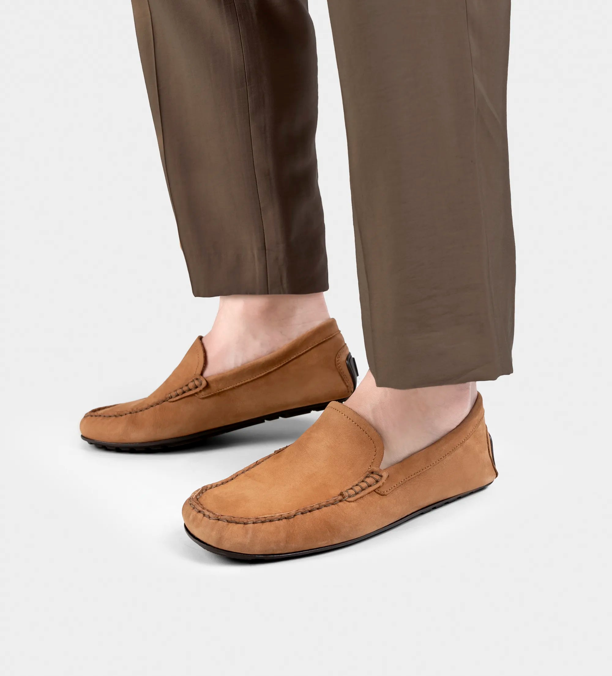 MOCASÍN CASUAL NUBUCK MIEL – - Main Image