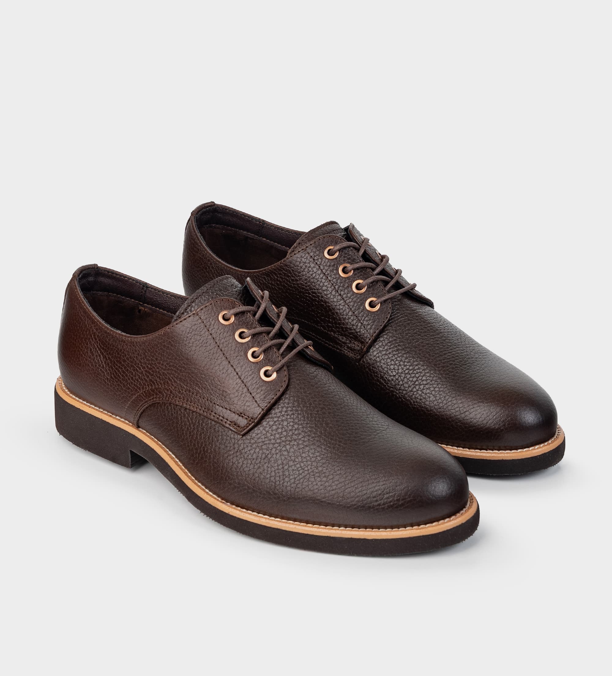 ZAPATO CASUAL SUELA EVA PIEL CAFÉ