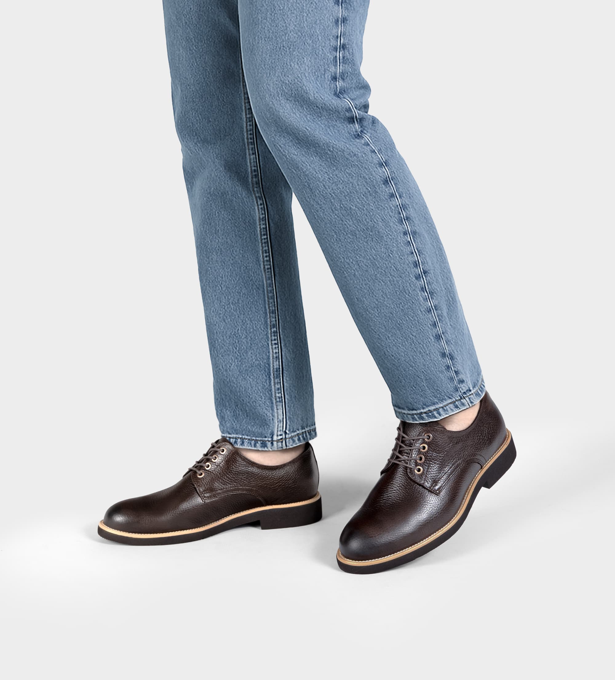 ZAPATO CASUAL SUELA EVA PIEL CAFÉ