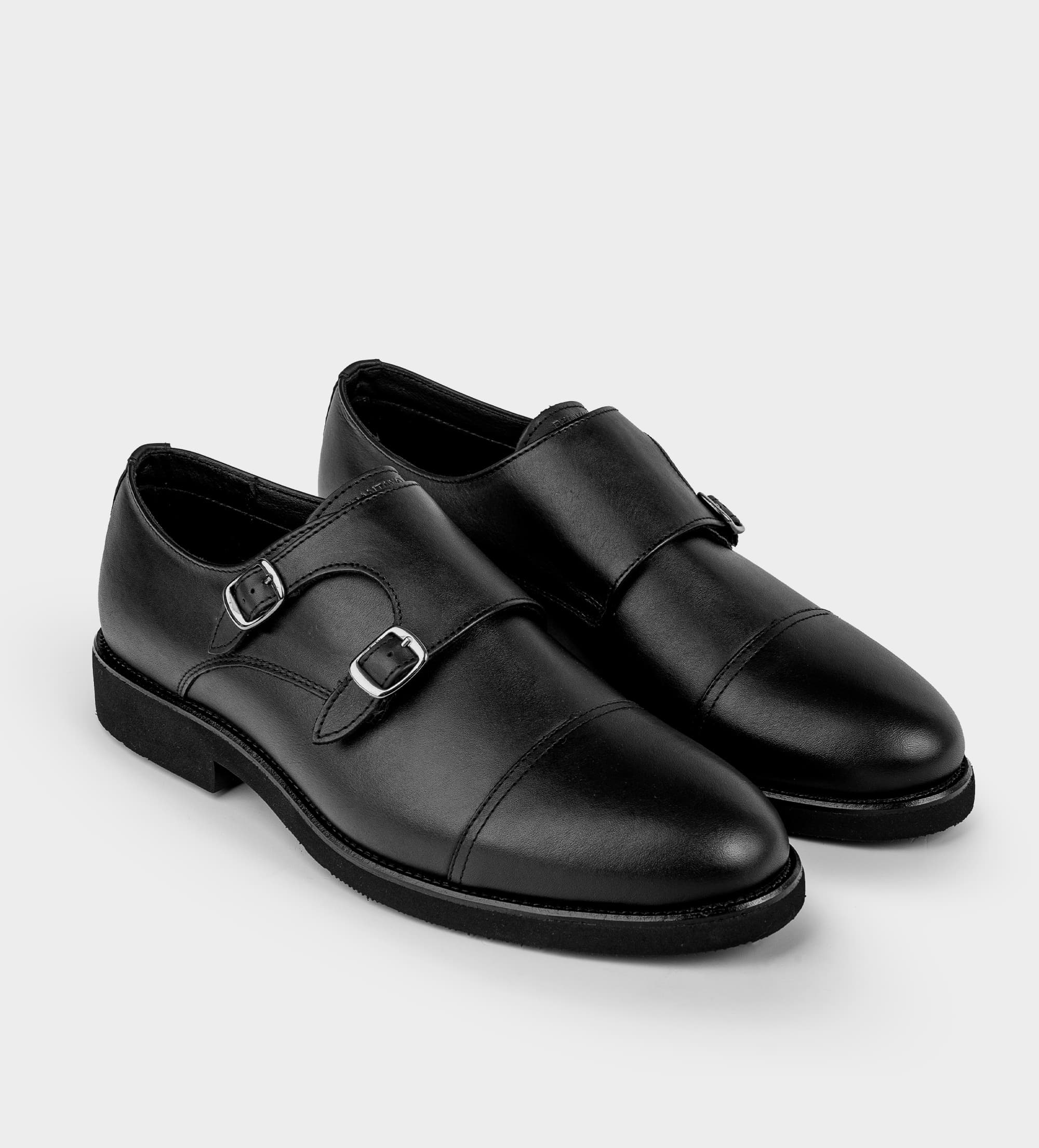 ZAPATO VESTIR MONK ULTRALIGERO PIEL NEGRO