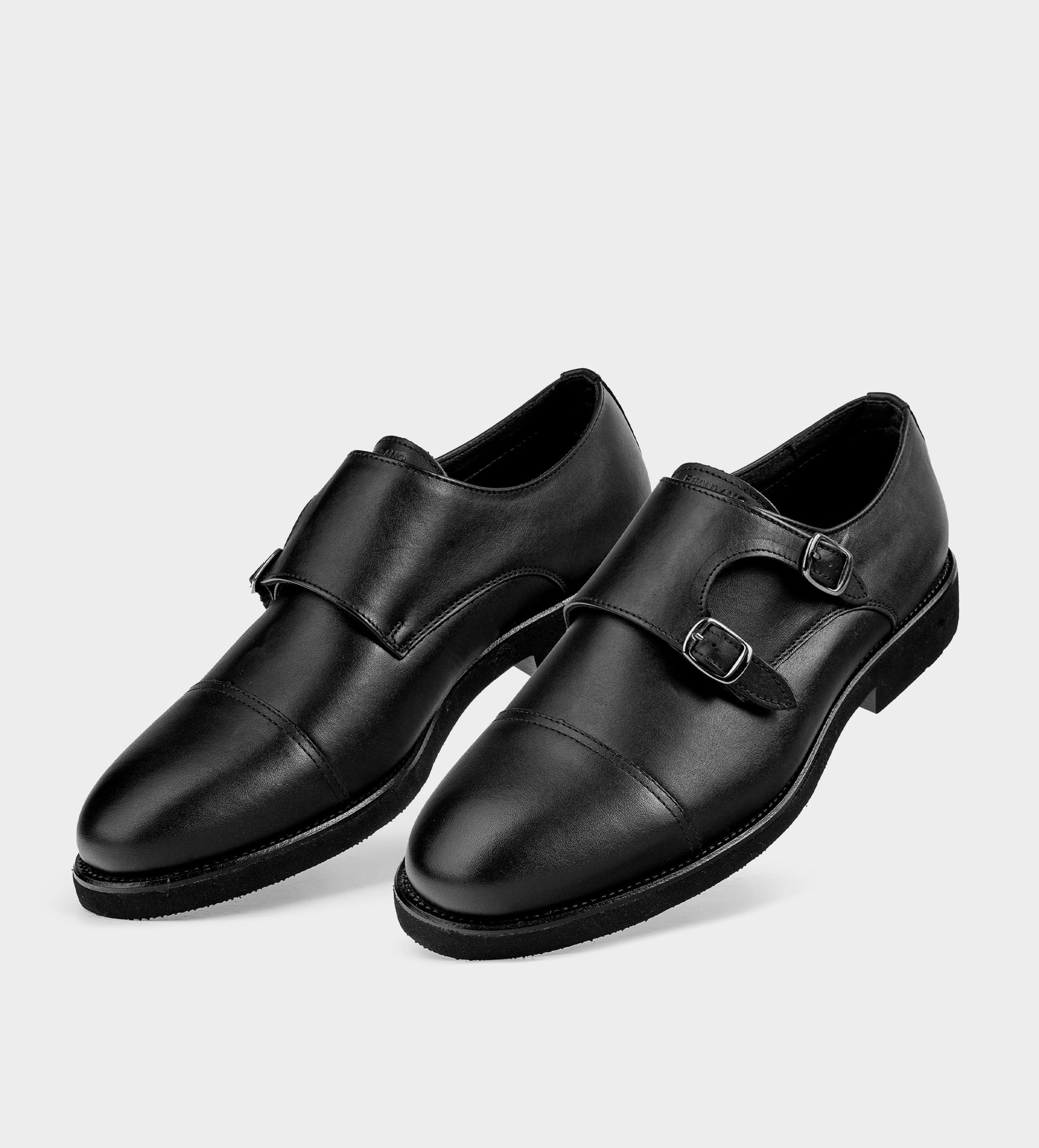 ZAPATO VESTIR MONK ULTRALIGERO PIEL NEGRO