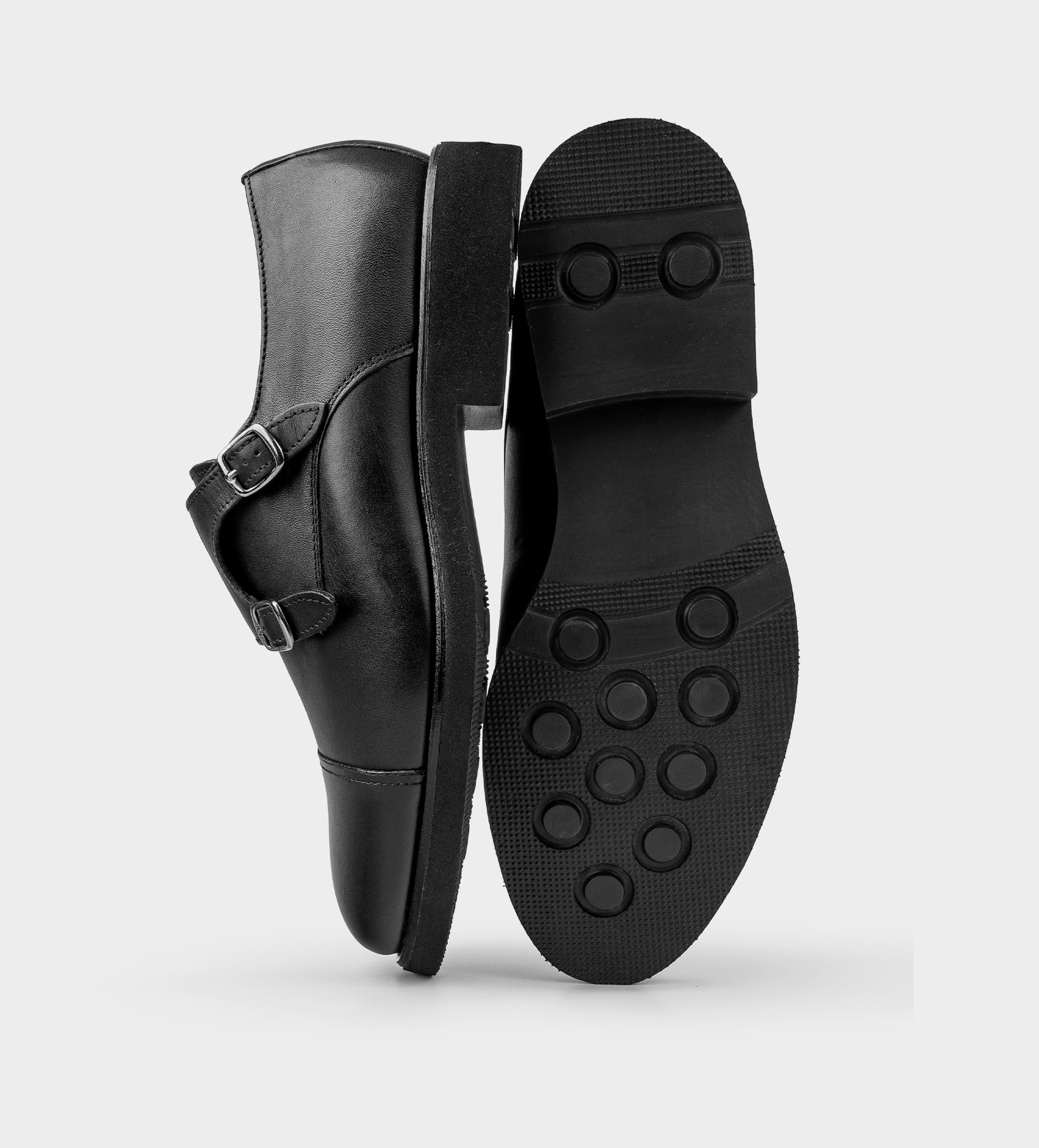 ZAPATO VESTIR MONK ULTRALIGERO PIEL NEGRO