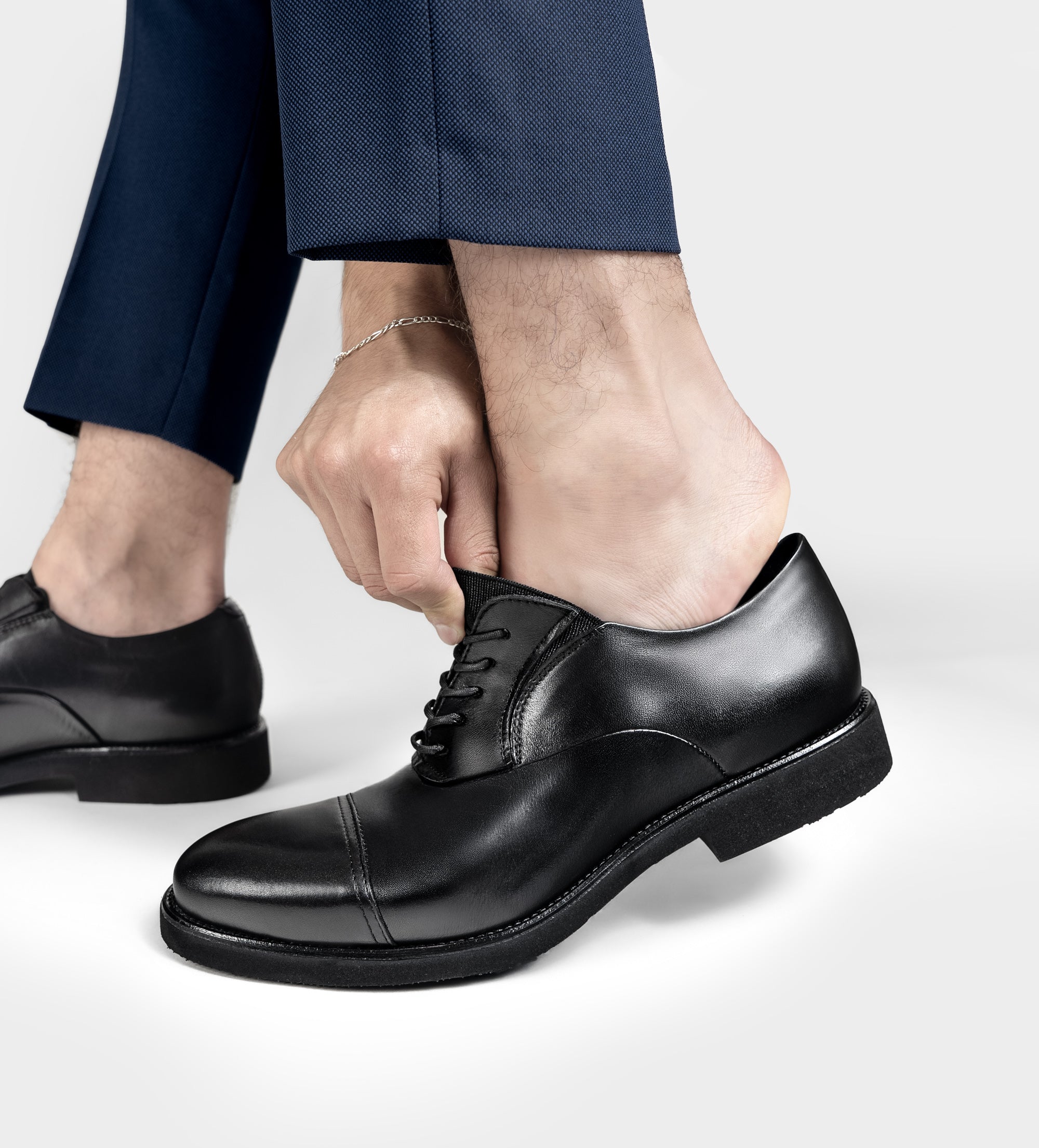 ZAPATO VESTIR SUELA EVA PIEL NEGRO
