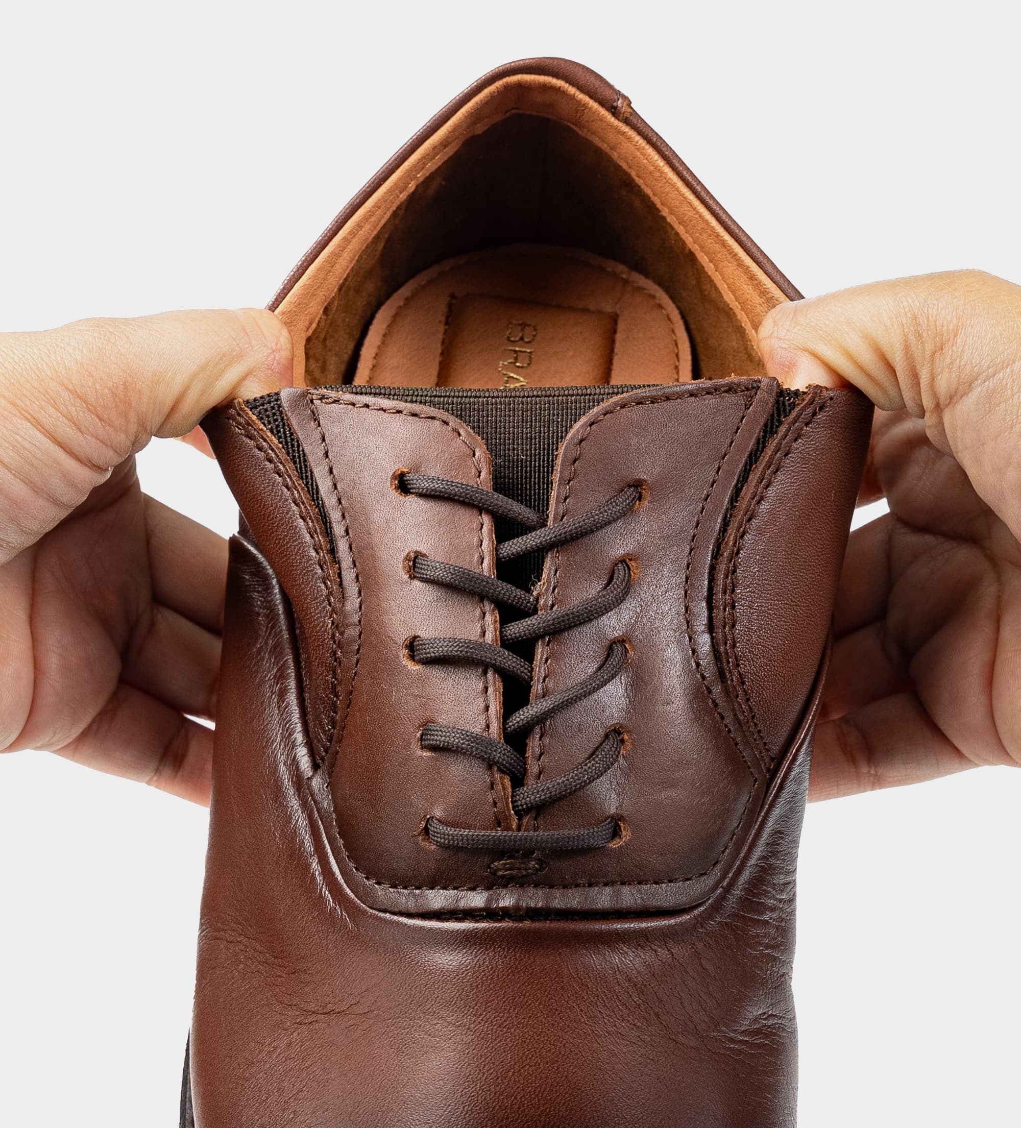 ZAPATO VESTIR SUELA EVA PIEL CAFÉ