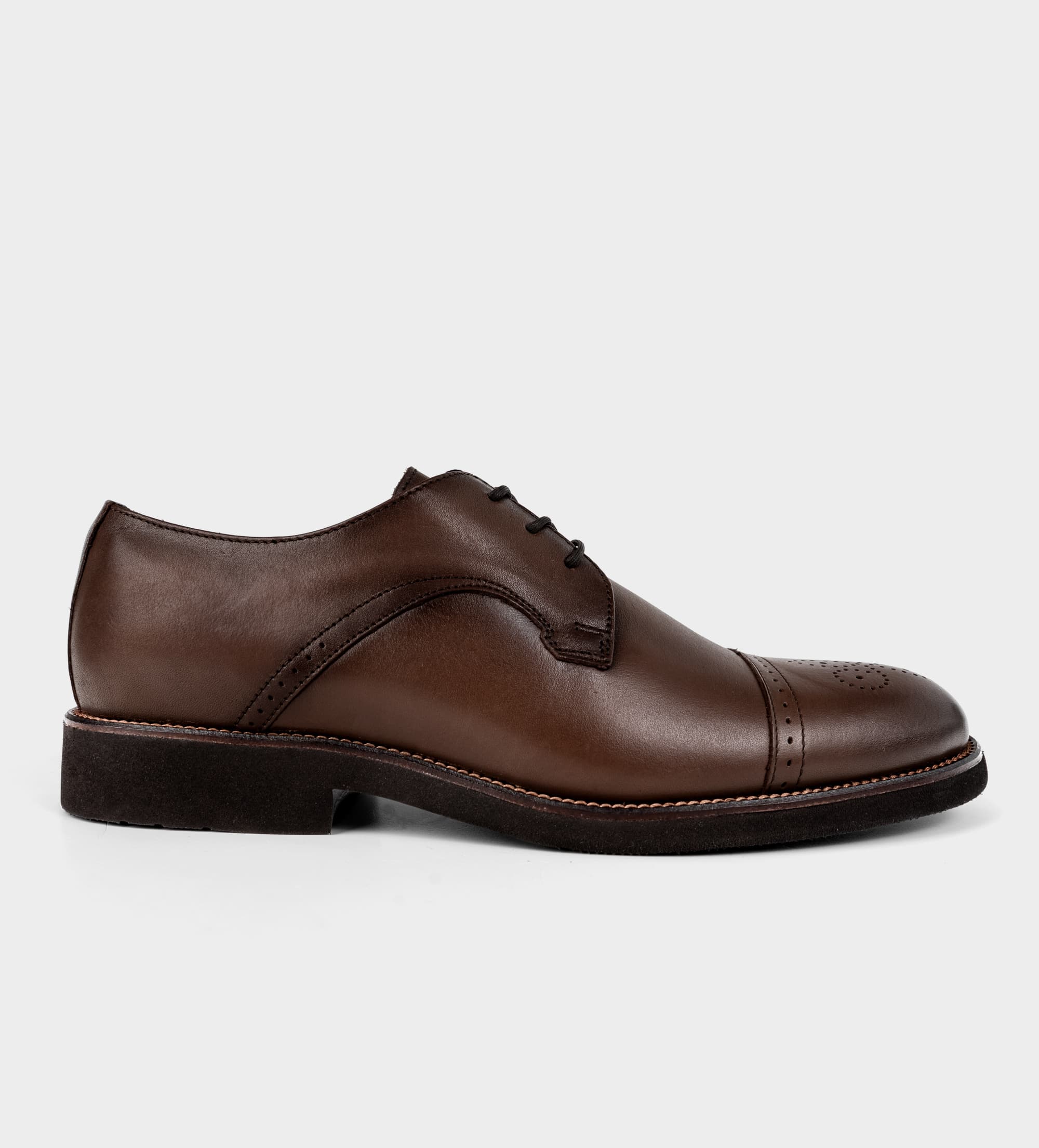 ZAPATO VESTIR BROGUE PIEL CAFÉ