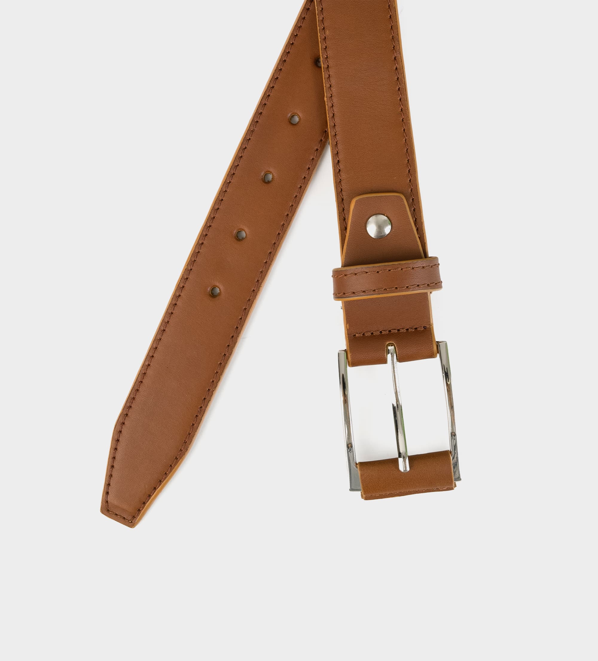 CINTURÓN HERRAJE PIEL MIEL