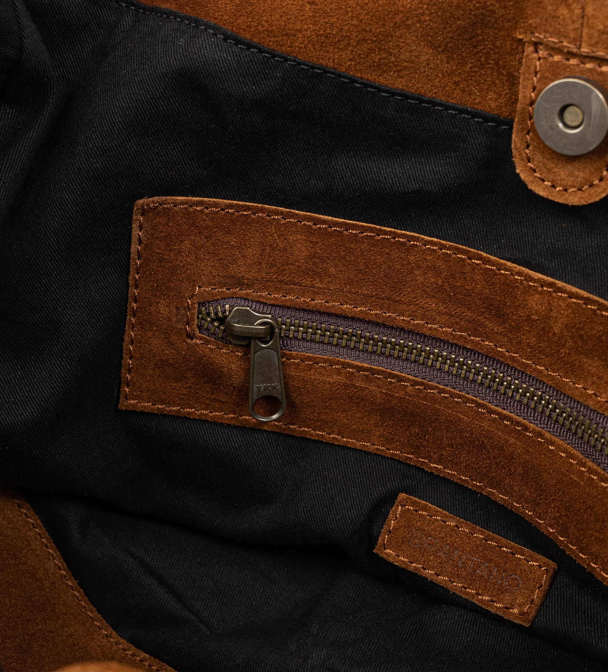 BOLSO HOBO PIEL GAMUZA CAFÉ