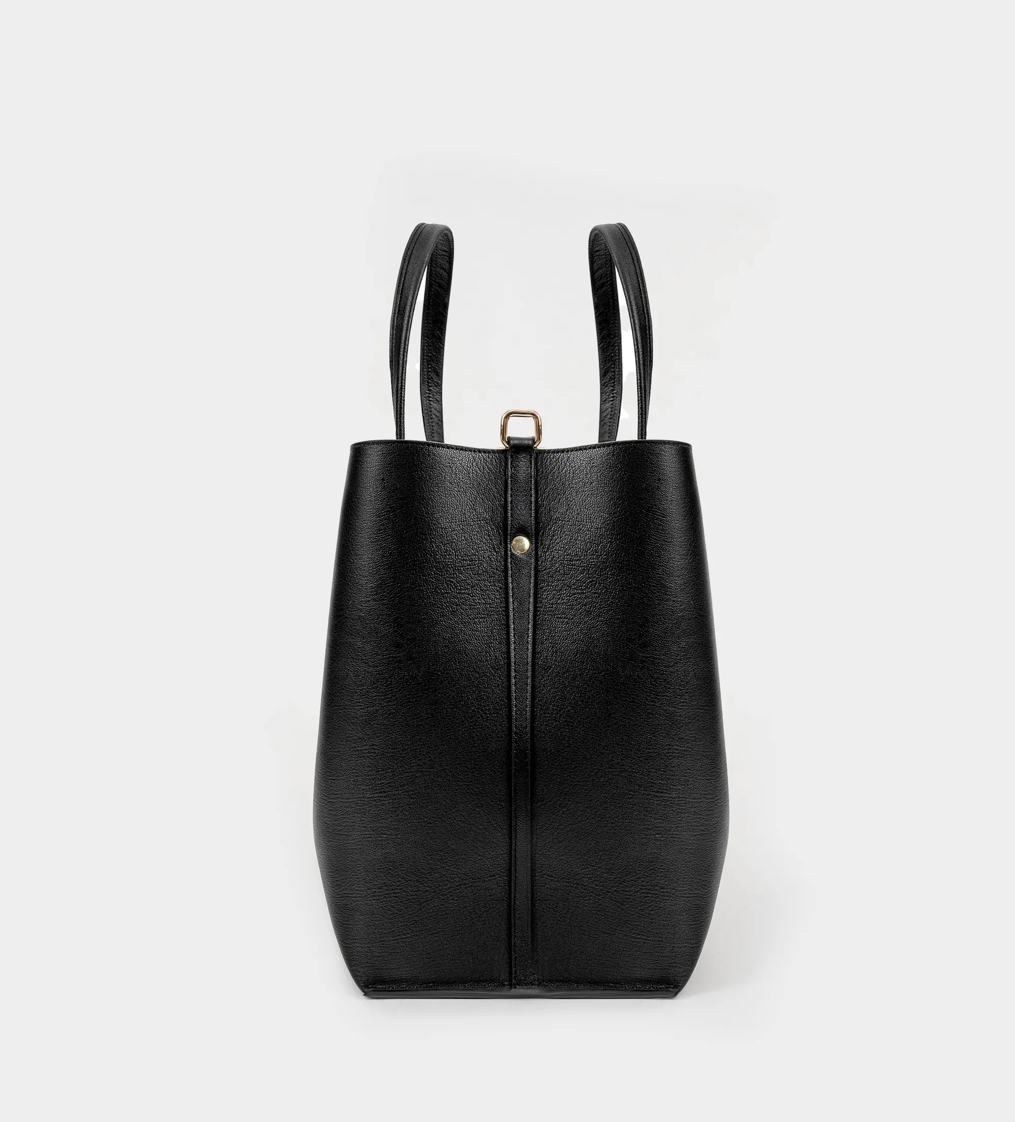 TOTE BAG PIEL NEGRO