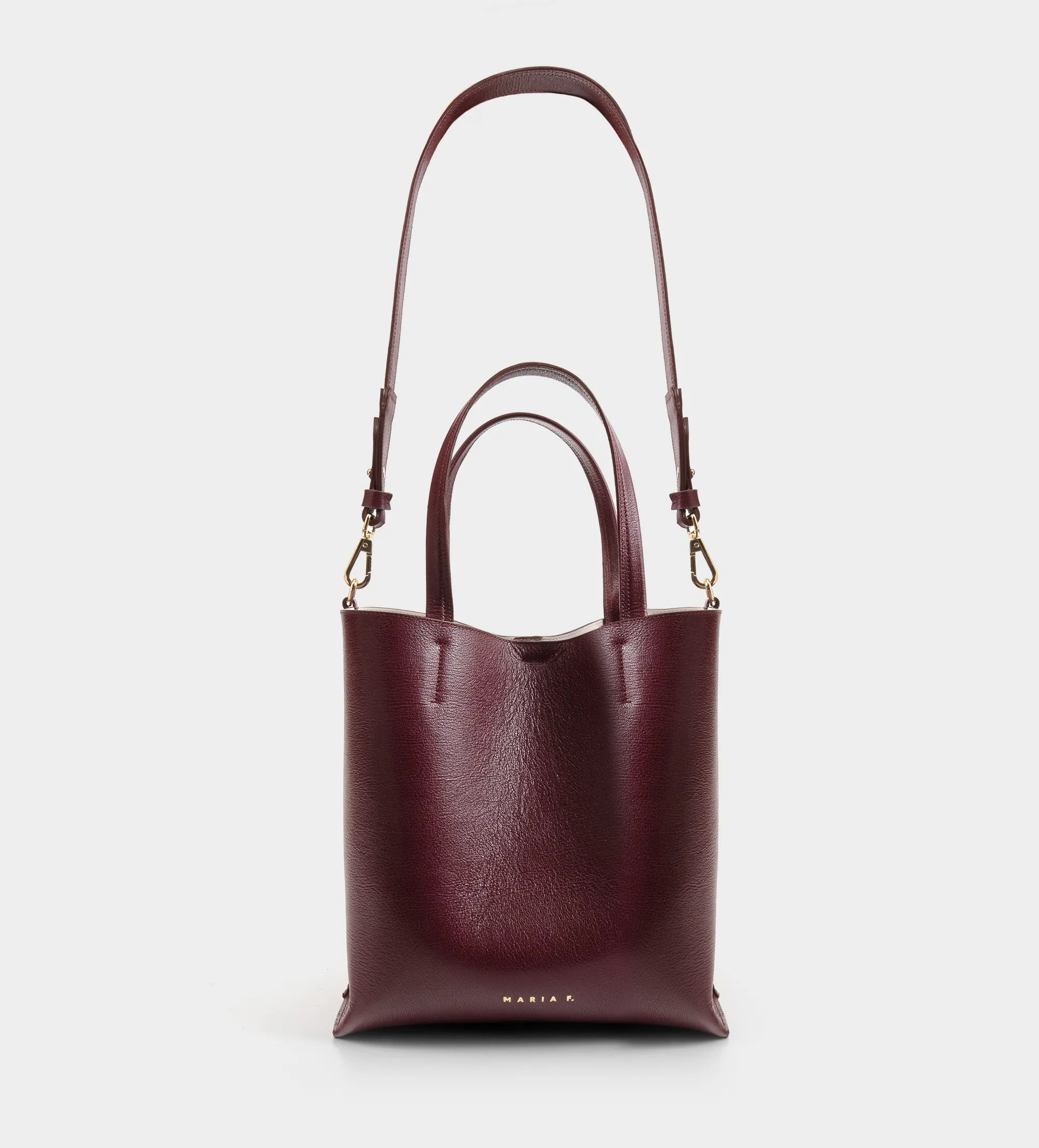 TOTE BAG PIEL VINO