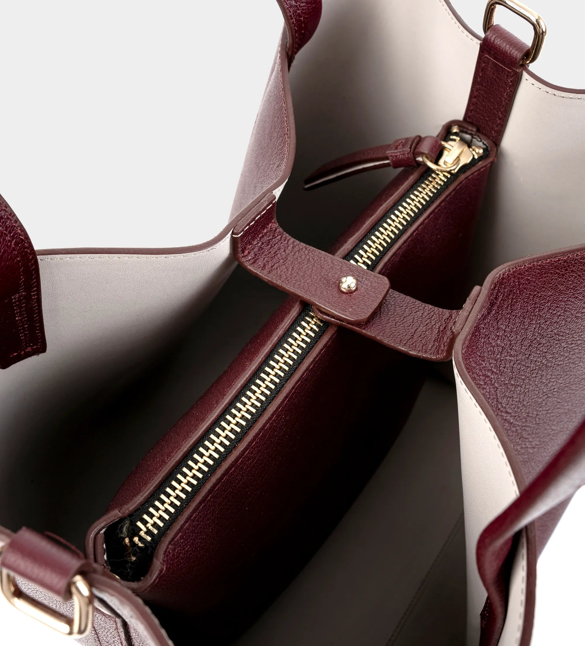 TOTE BAG PIEL VINO