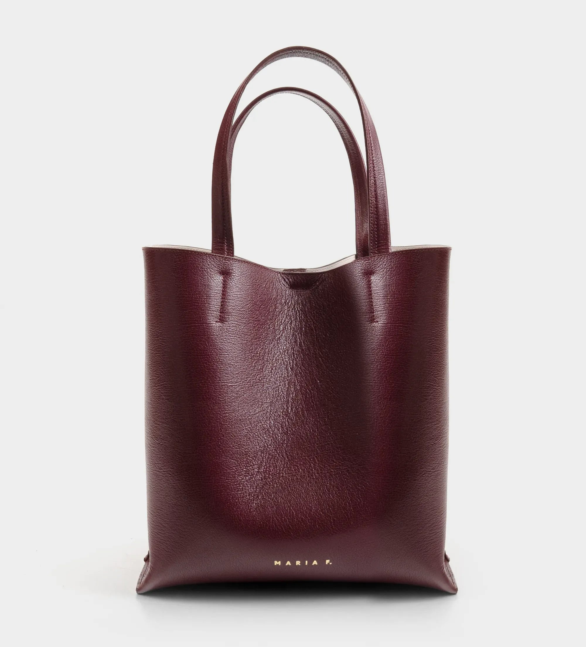 TOTE BAG PIEL VINO