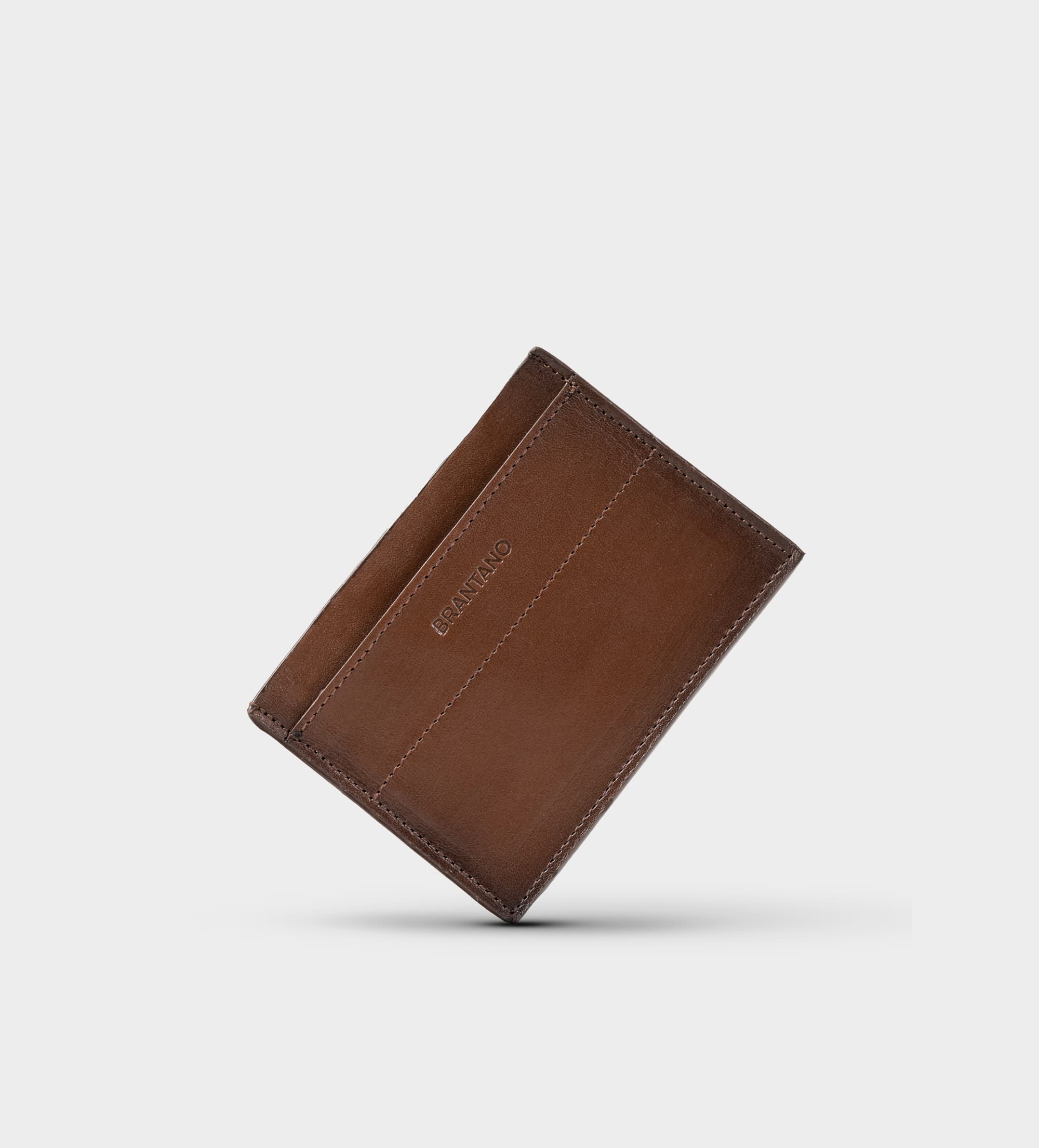 TARJETERO PIEL GENUINA MIEL