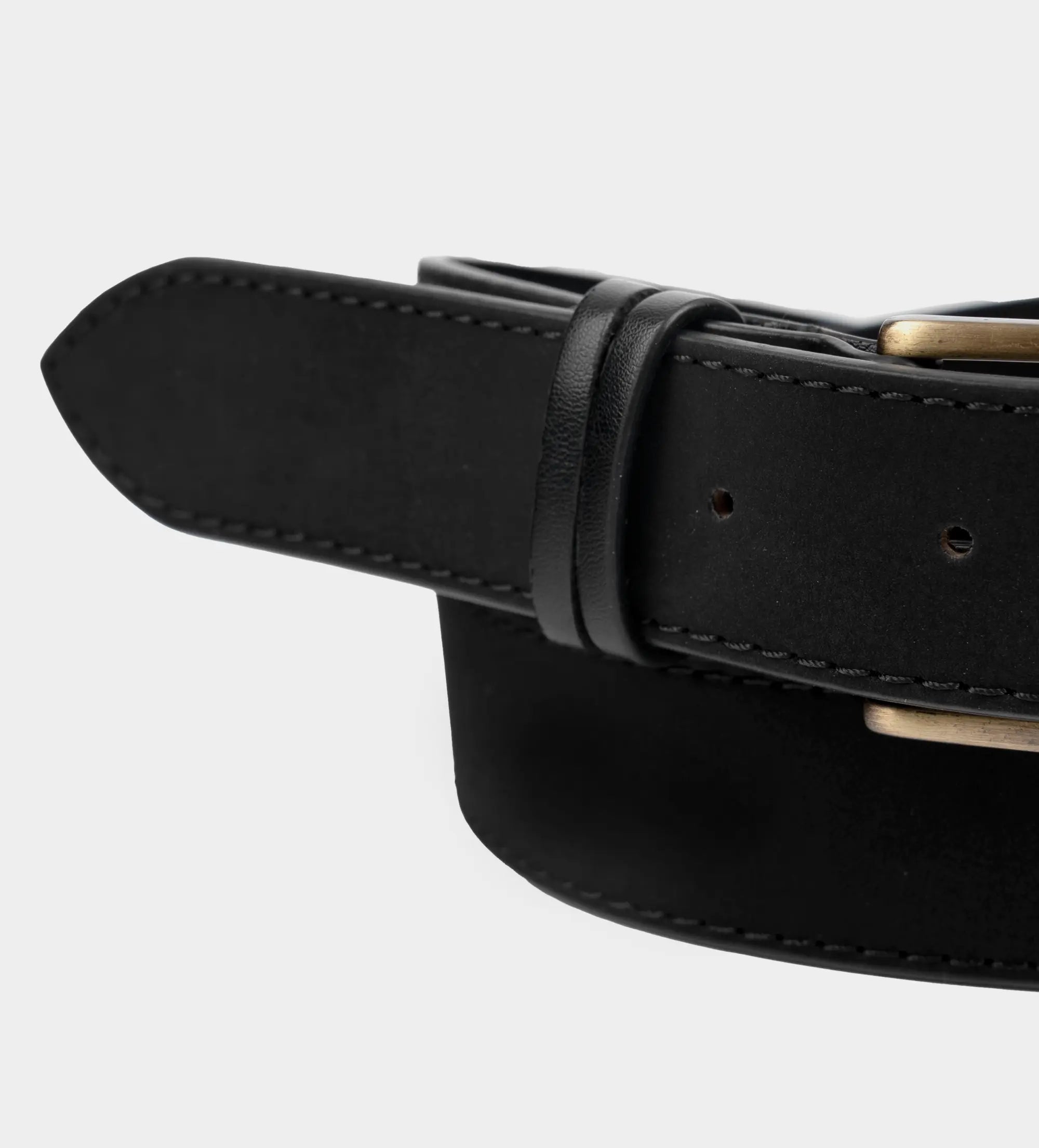 CINTURÓN HERRAJE VINTAGE NEGRO