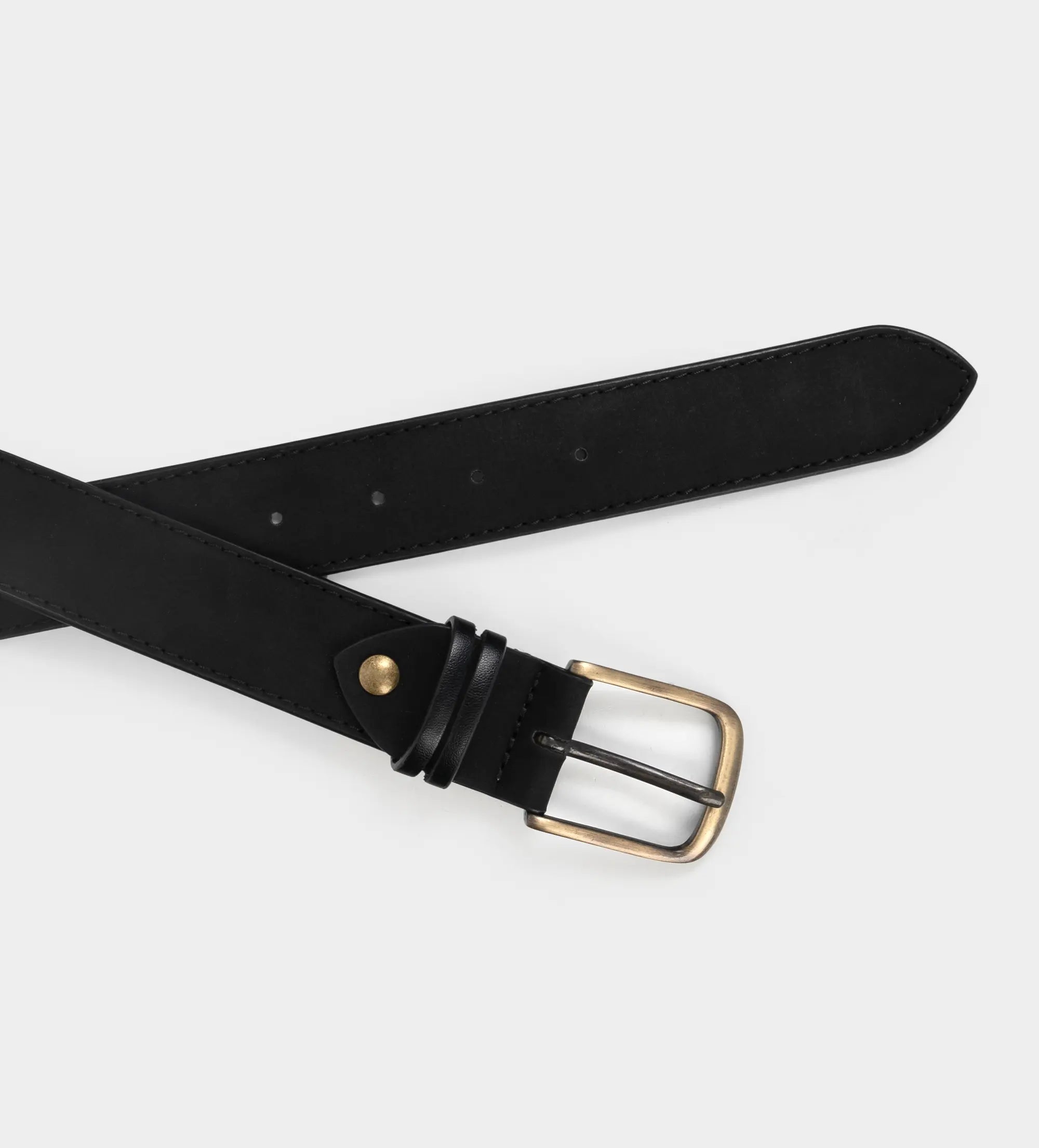 CINTURÓN HERRAJE VINTAGE NEGRO