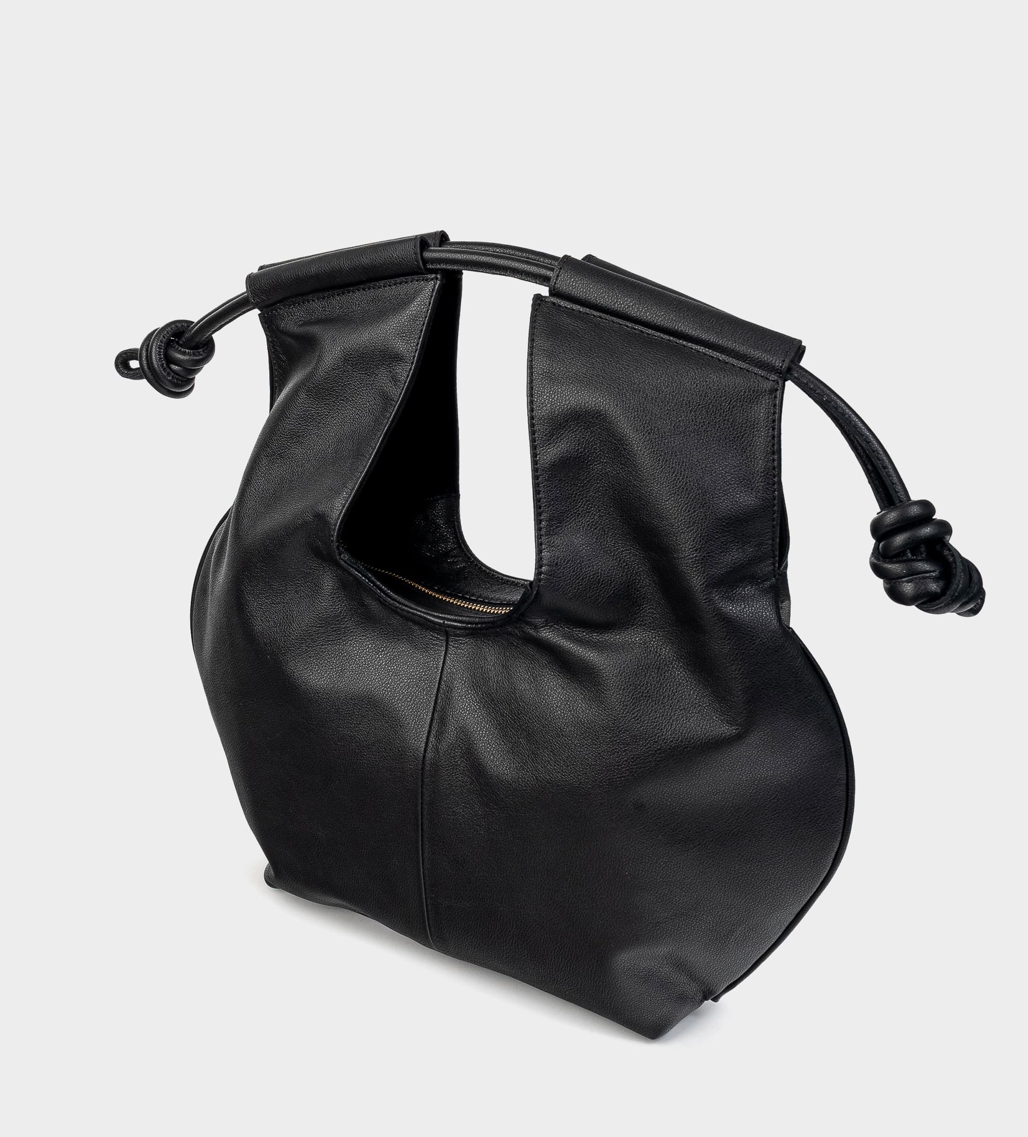 BOLSO HOBO PIEL NEGRO