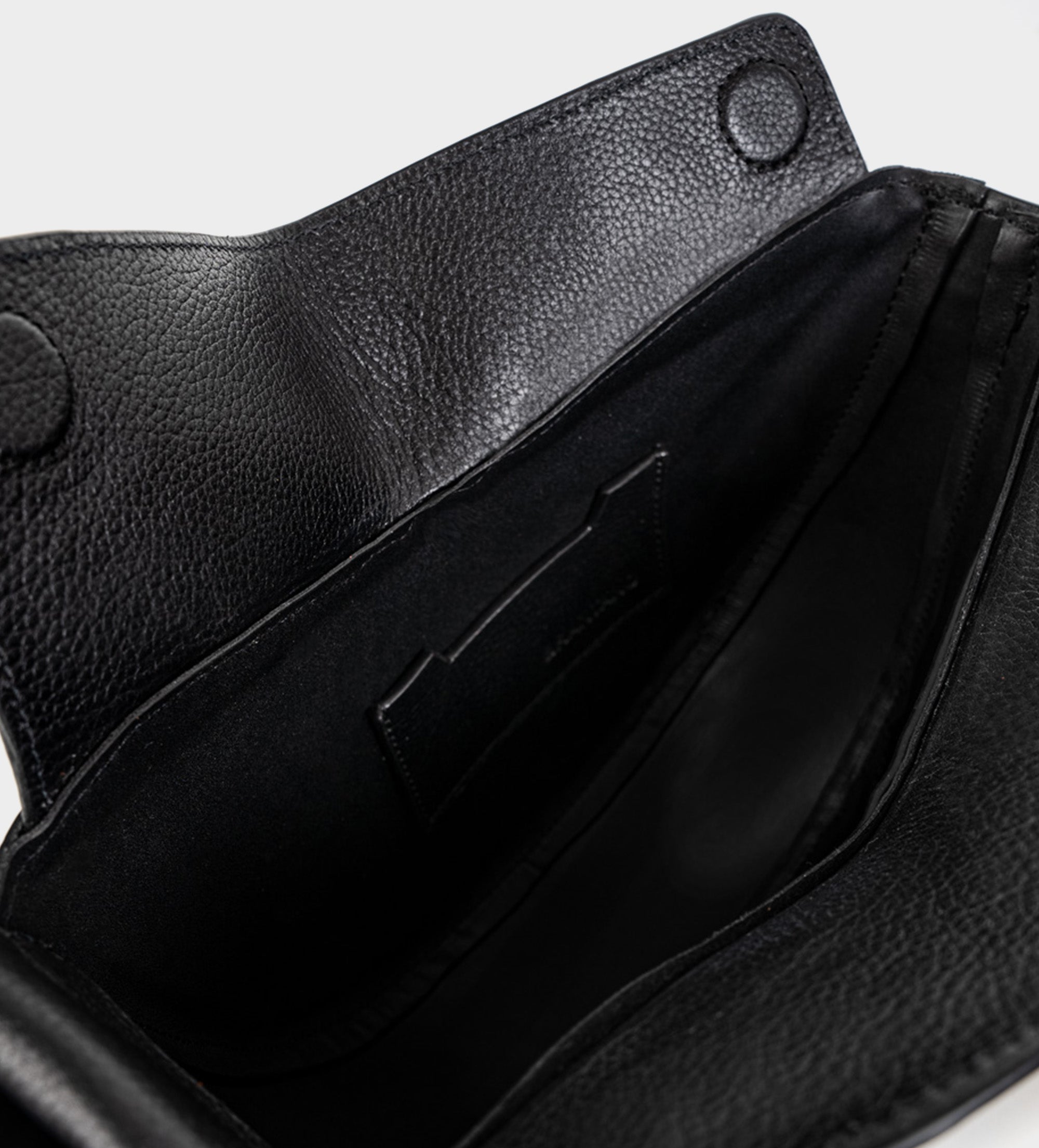 BOLSA CROSSBODY MEDIA LUNA PIEL NEGRO