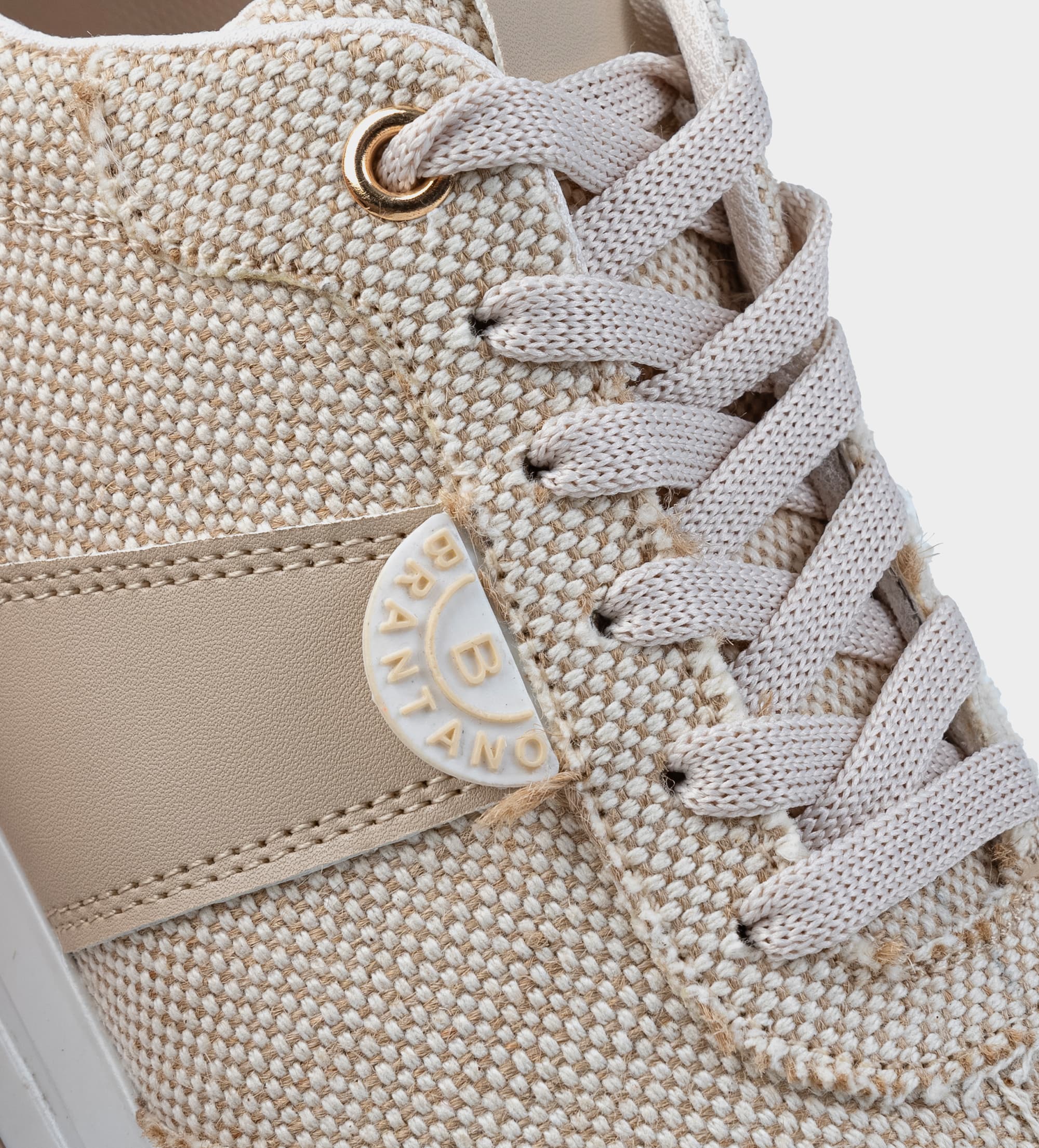 SNEAKER CASUAL TEXTIL BEIGE