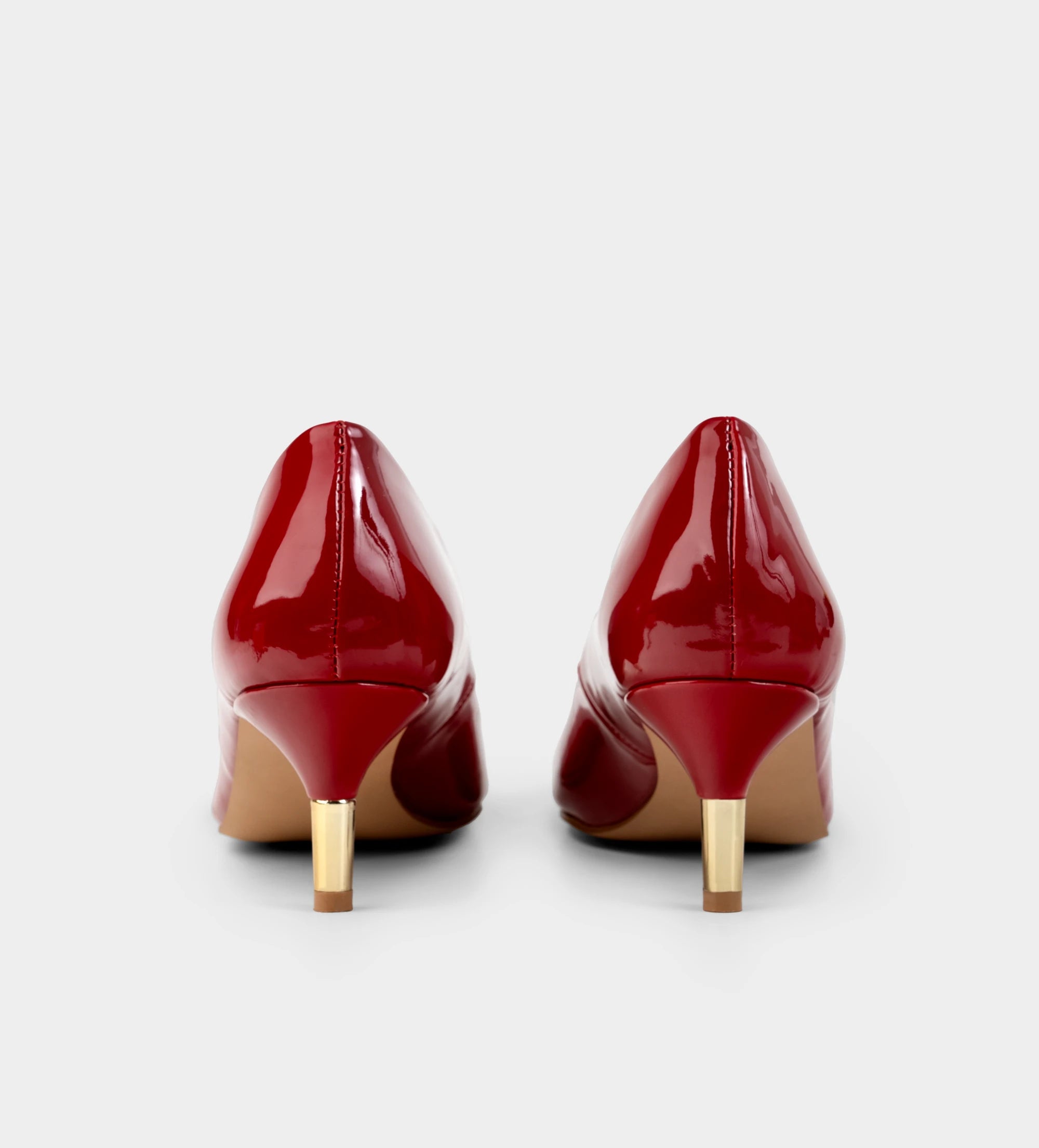 ZAPATILLA TACÓN BAJO CHAROL ROJO