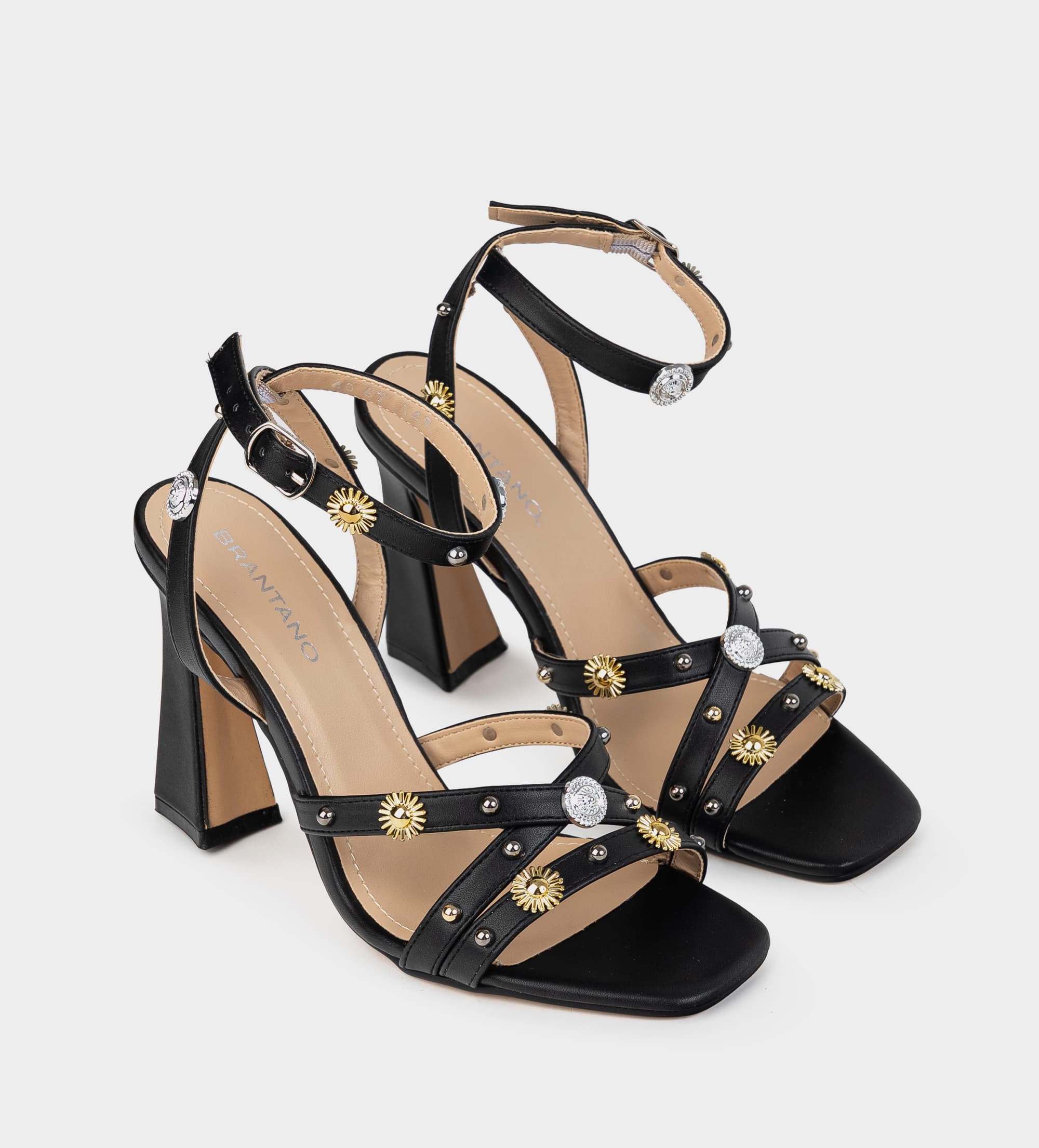 Brantley Sandalias Tacon Tiras Finas Sale Sandalias Plateadas