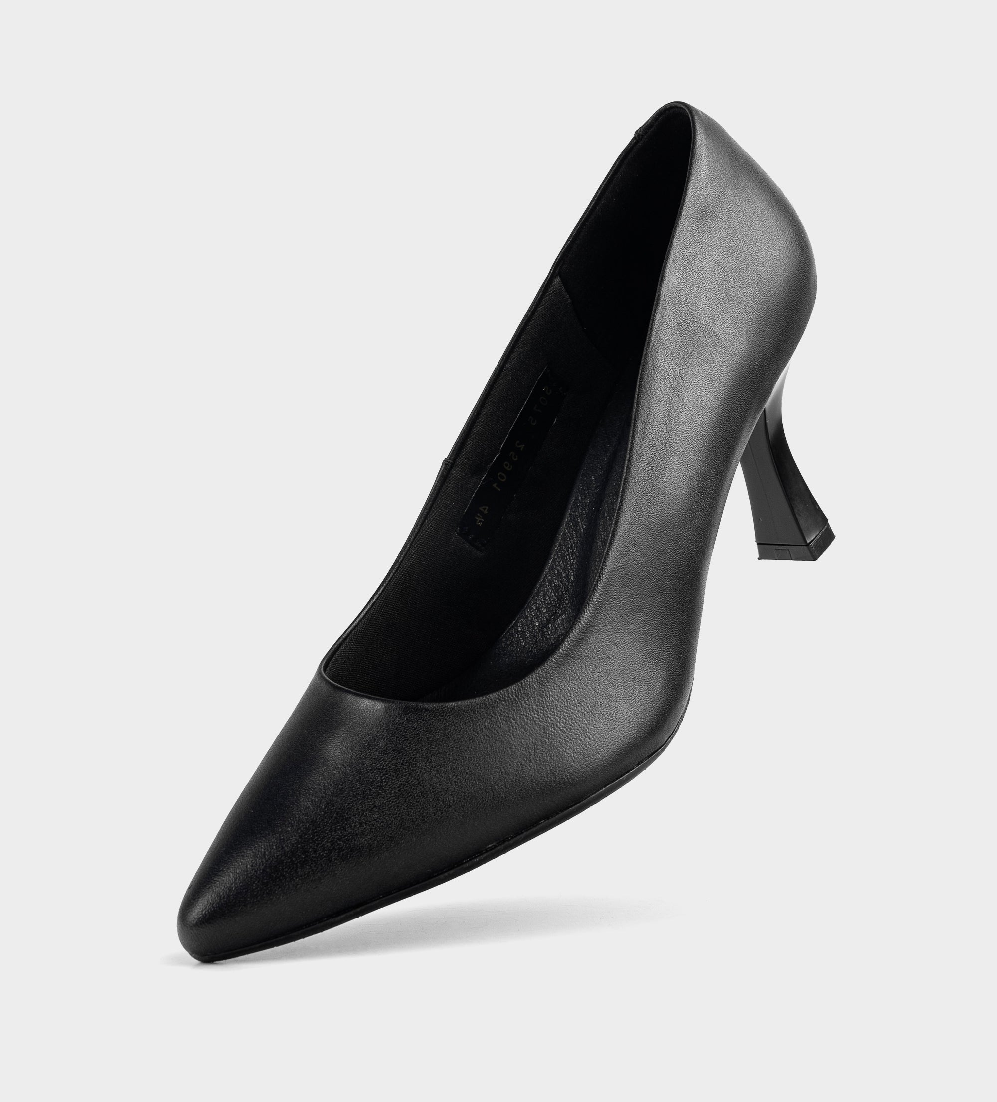 ZAPATO TACÓN BAJO PIEL NEGRO