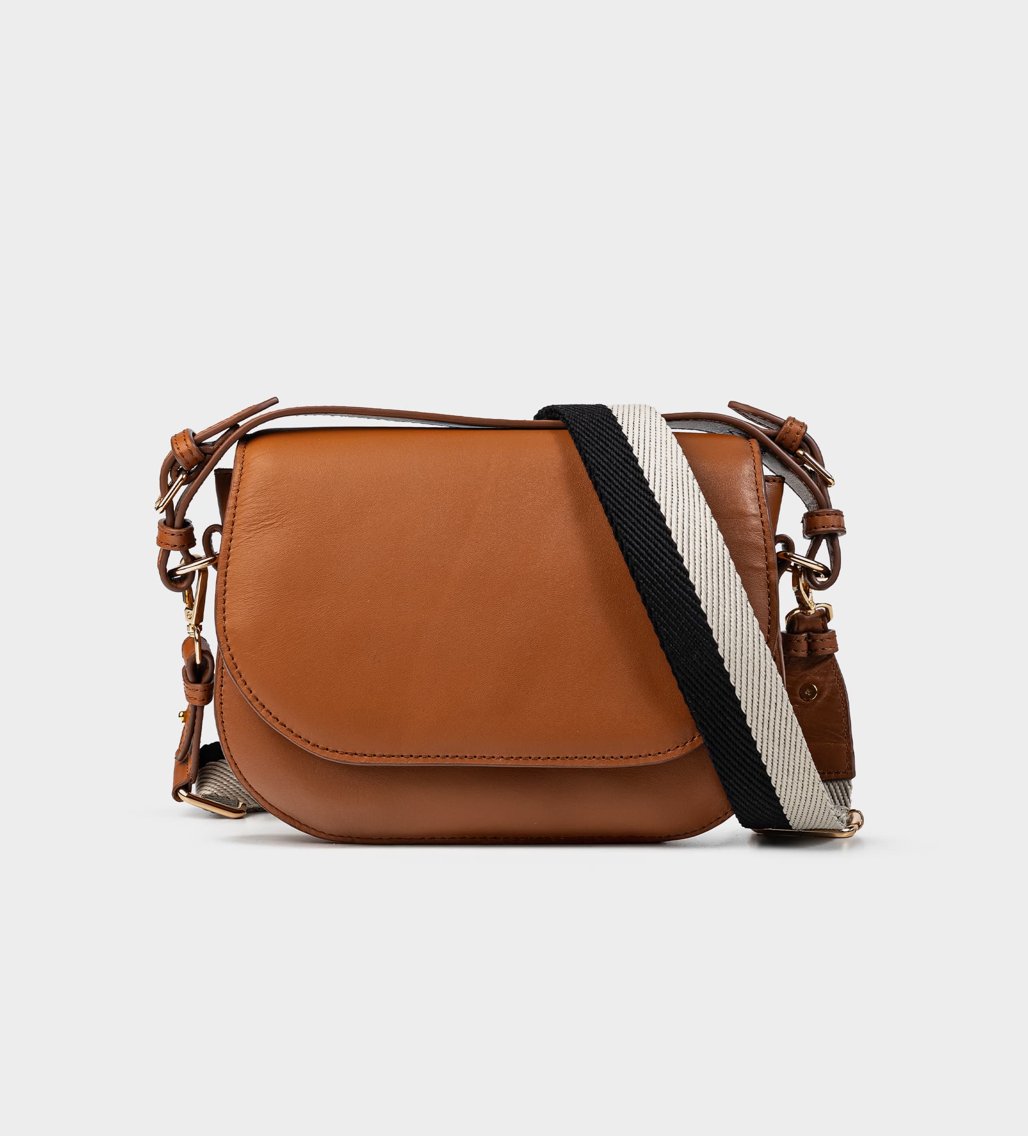 BOLSA CROSSBODY CORREA AJUSTABLE BICOLOR PIEL MIEL