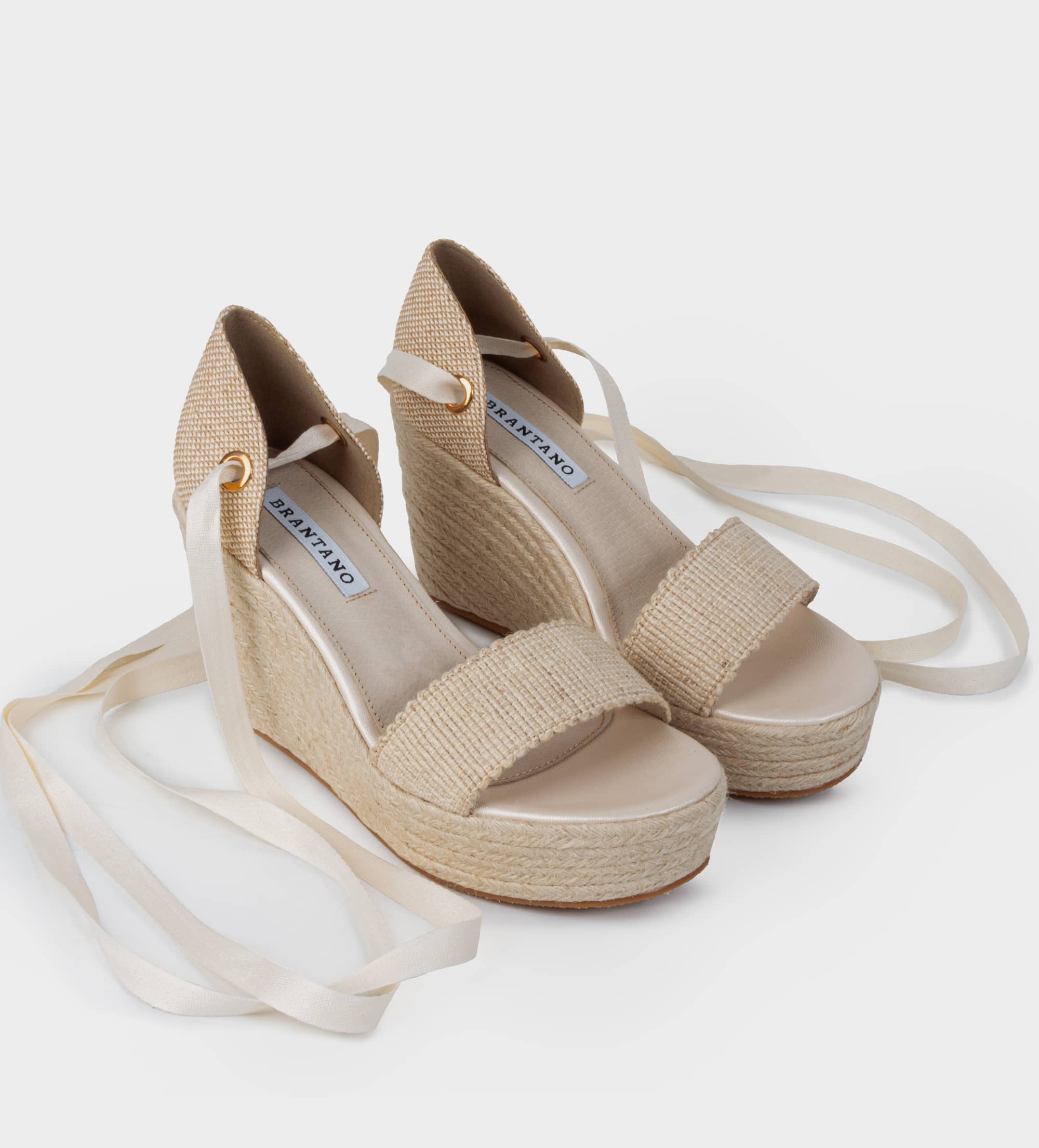 CUÑA YUTE LISTON BEIGE