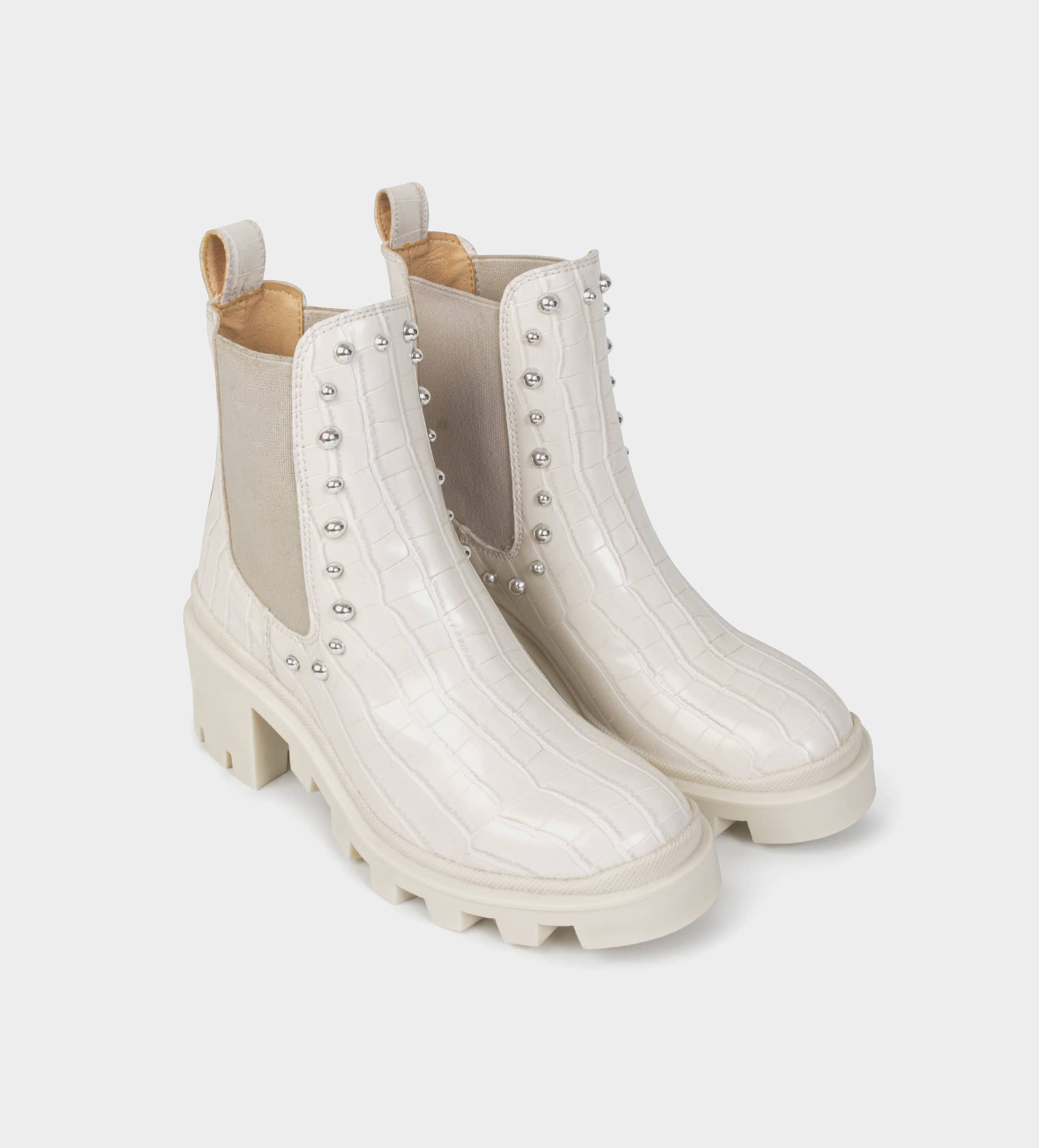 BOTINES TRACK MILITAR BEIGE
