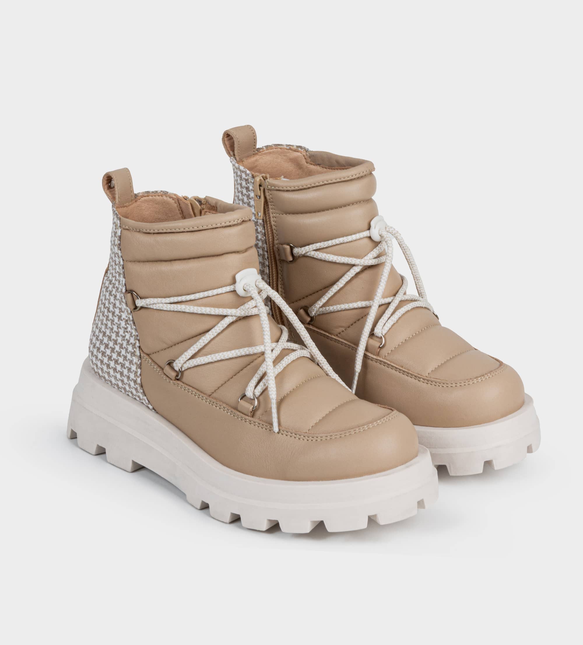 BOTINES TRACK PIEL ACOLCHADOS