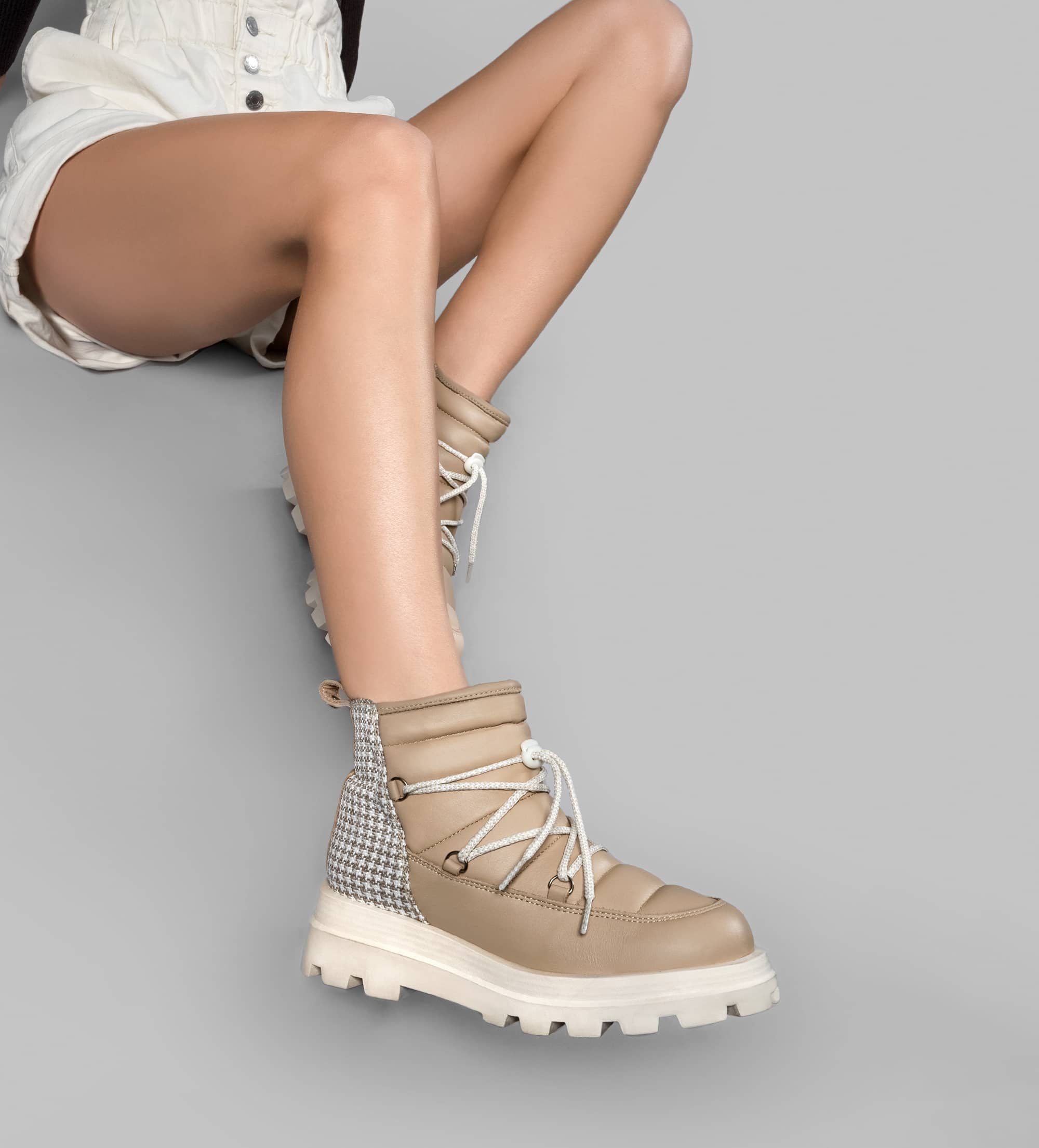 BOTINES TRACK PIEL ACOLCHADOS