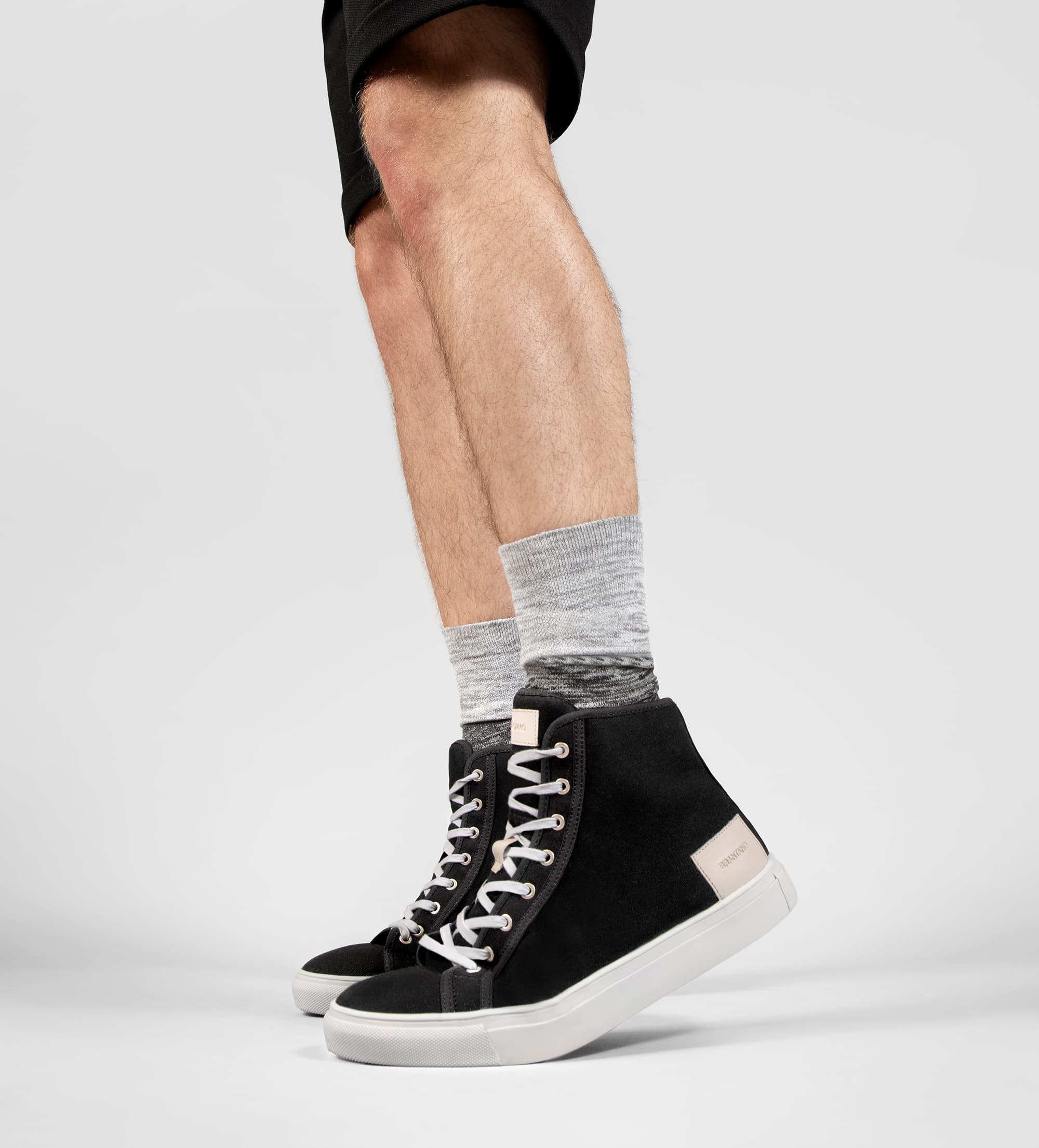 SNEAKERS HIGH TOP TEXTIL NEGRO