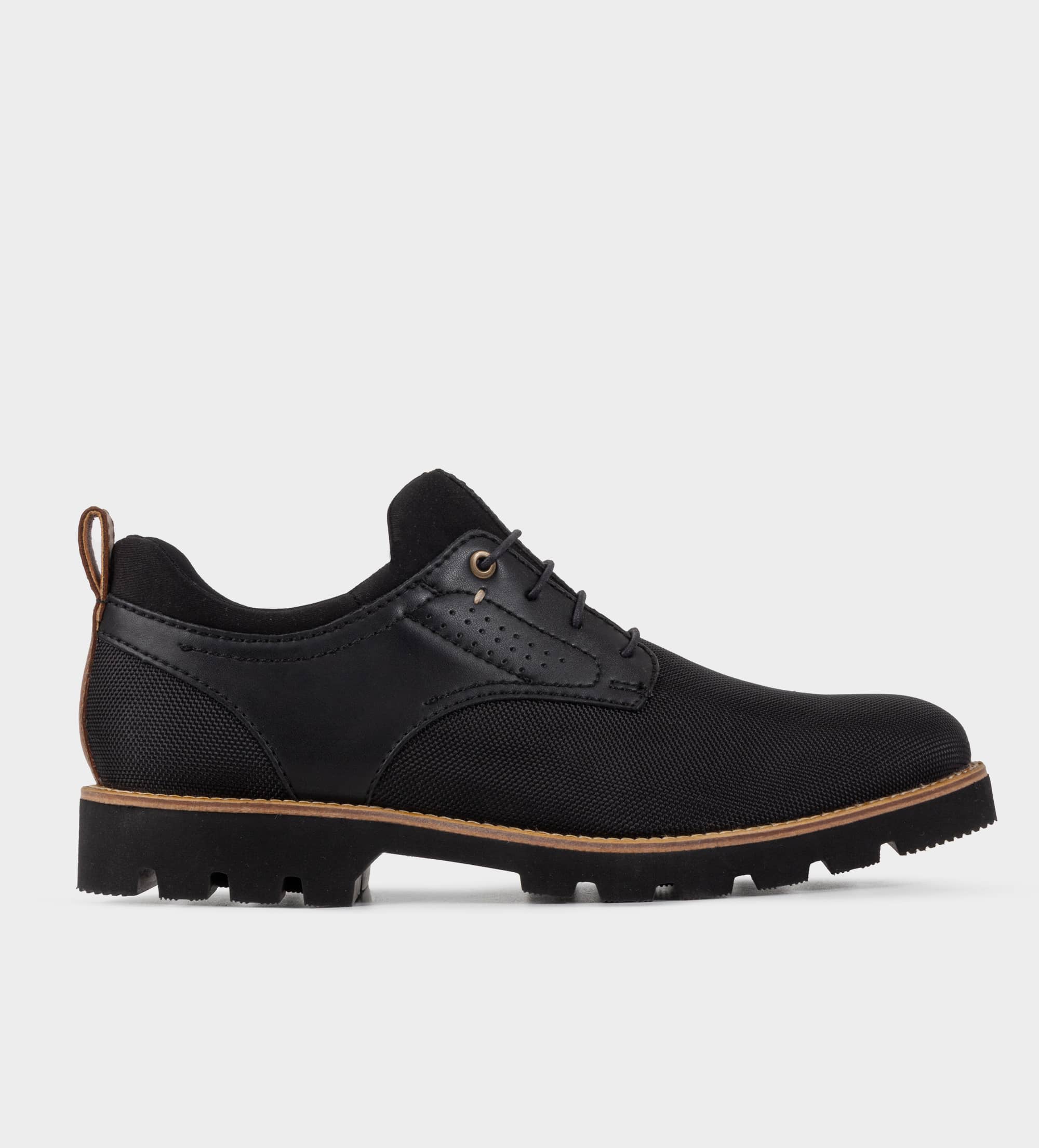 ZAPATO DERBY COMBINACIÓN NEGRO