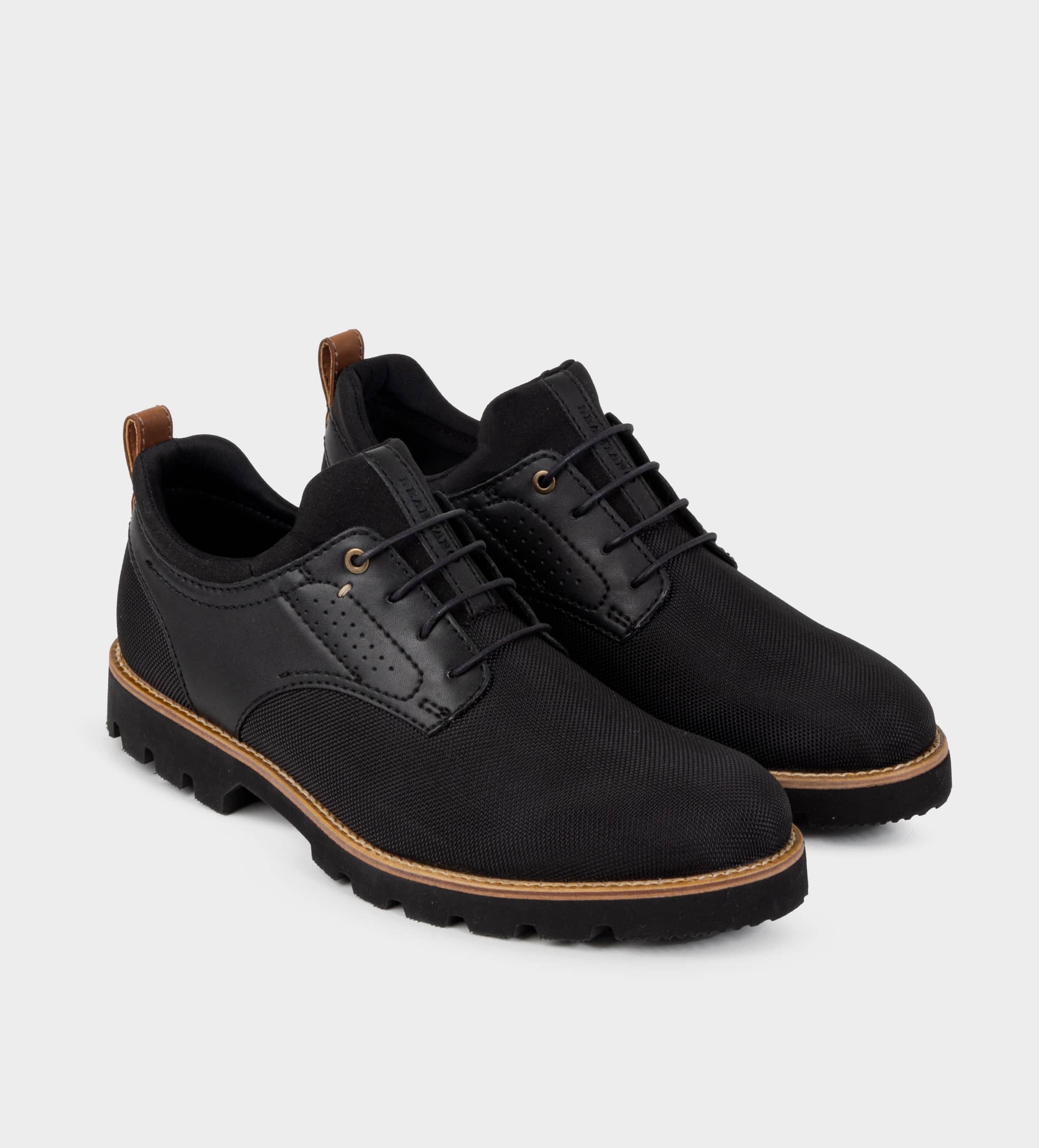 ZAPATO DERBY COMBINACIÓN NEGRO