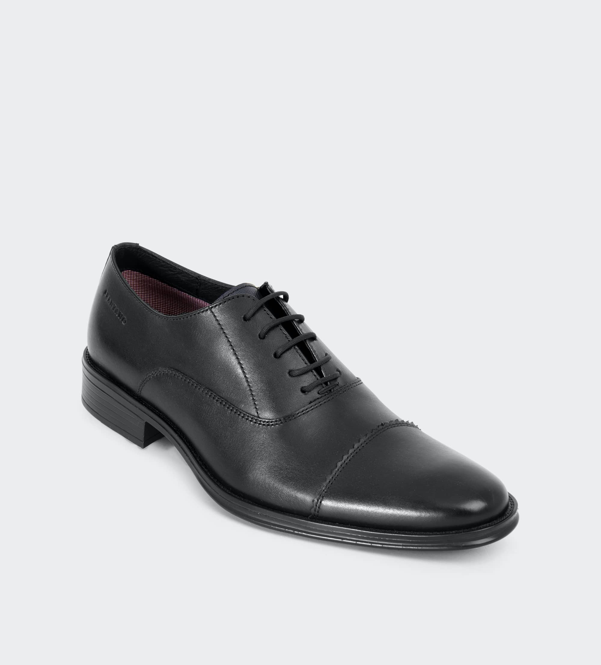 OXFORD PUNTERA PIEL NEGRO