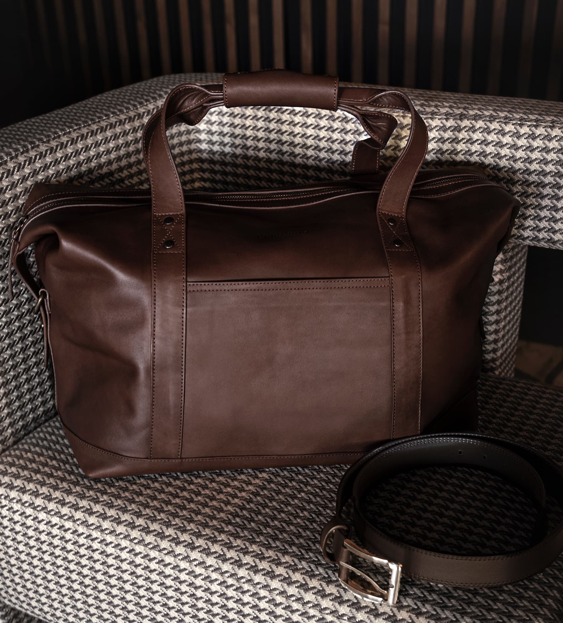 DUFFLE BAG PIEL CAFÉ