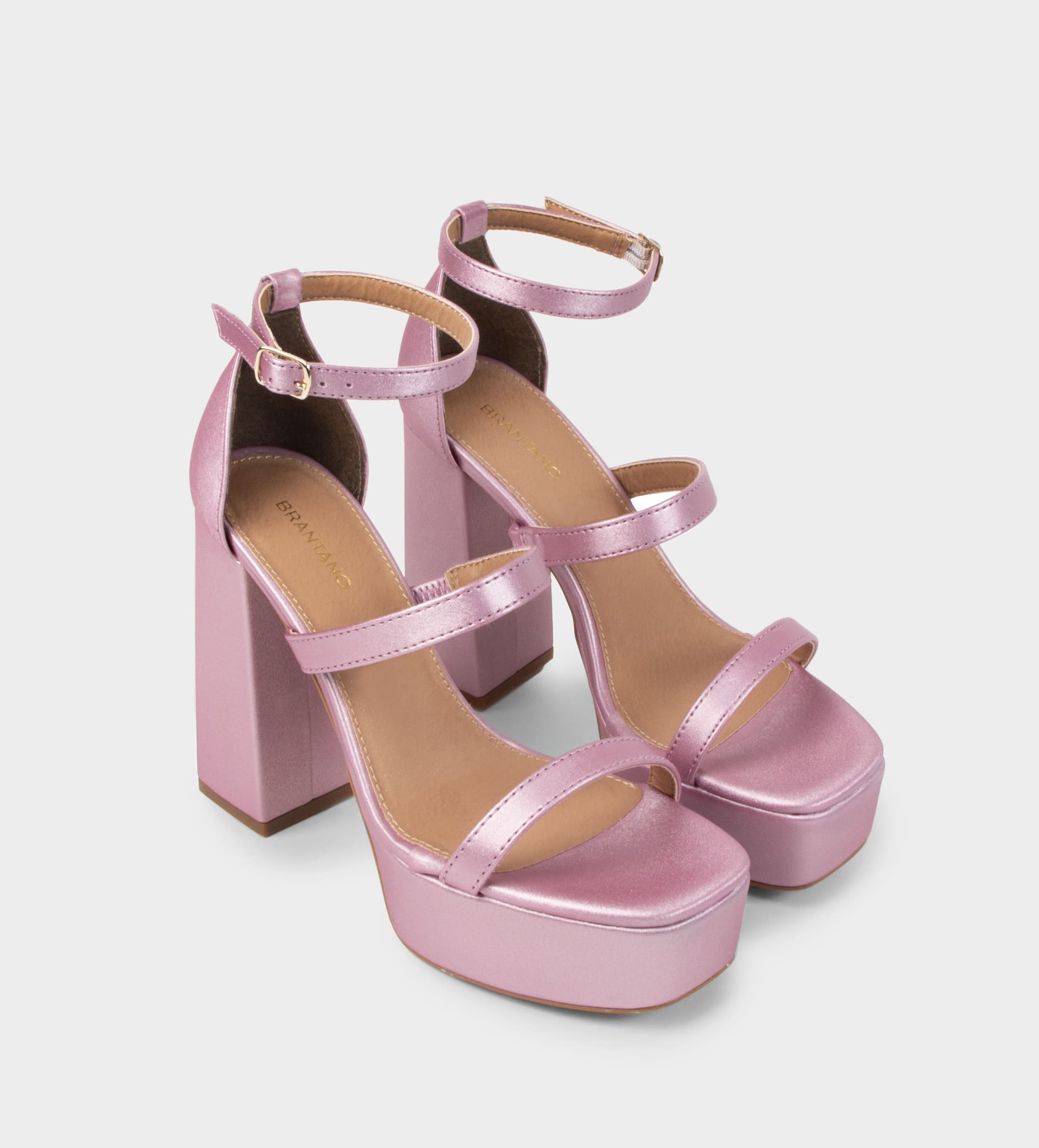 SANDALIA TACÓN PLATAFORMA ROSA