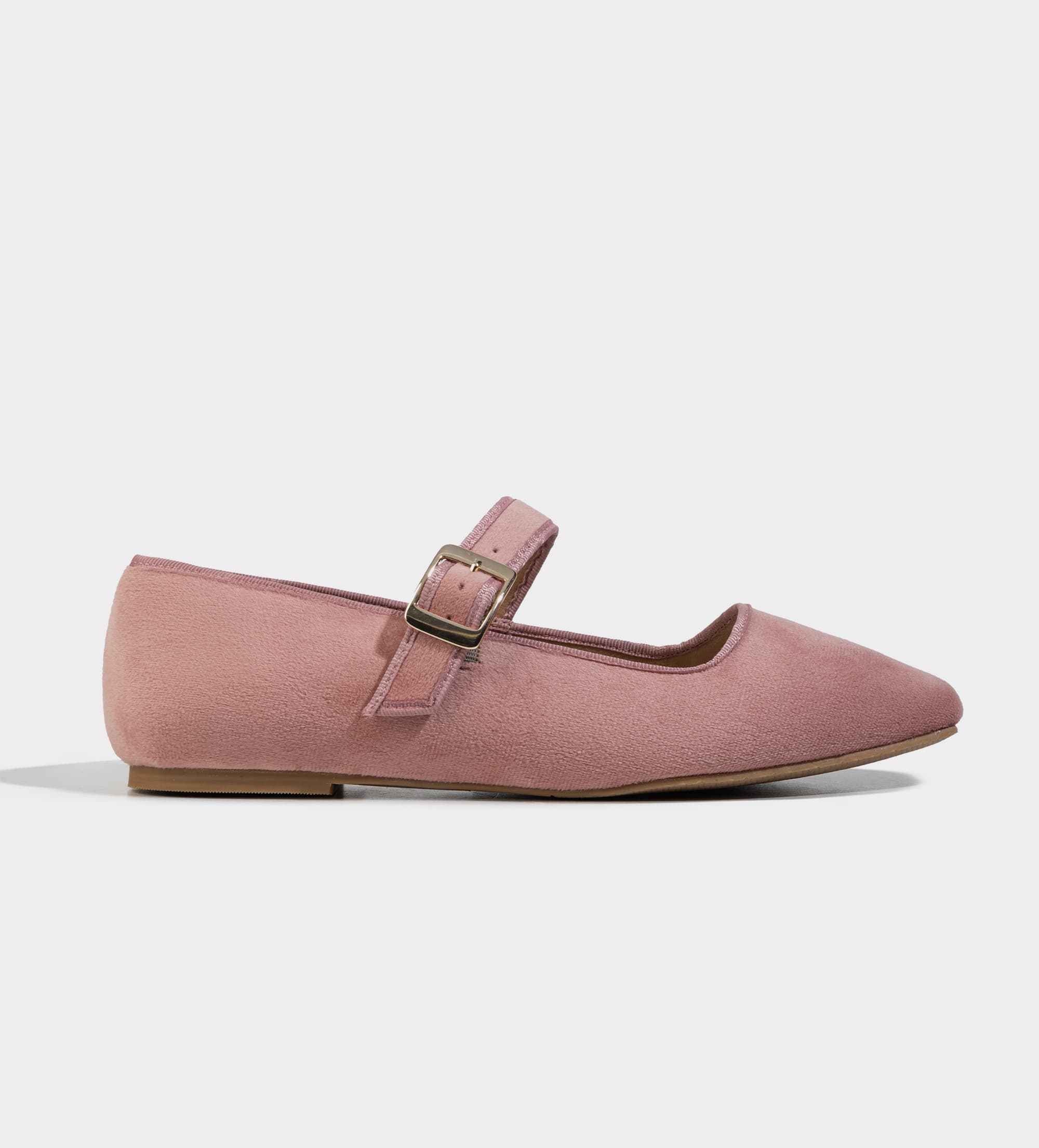 MARY JANE FLAT TEXTIL ROSA