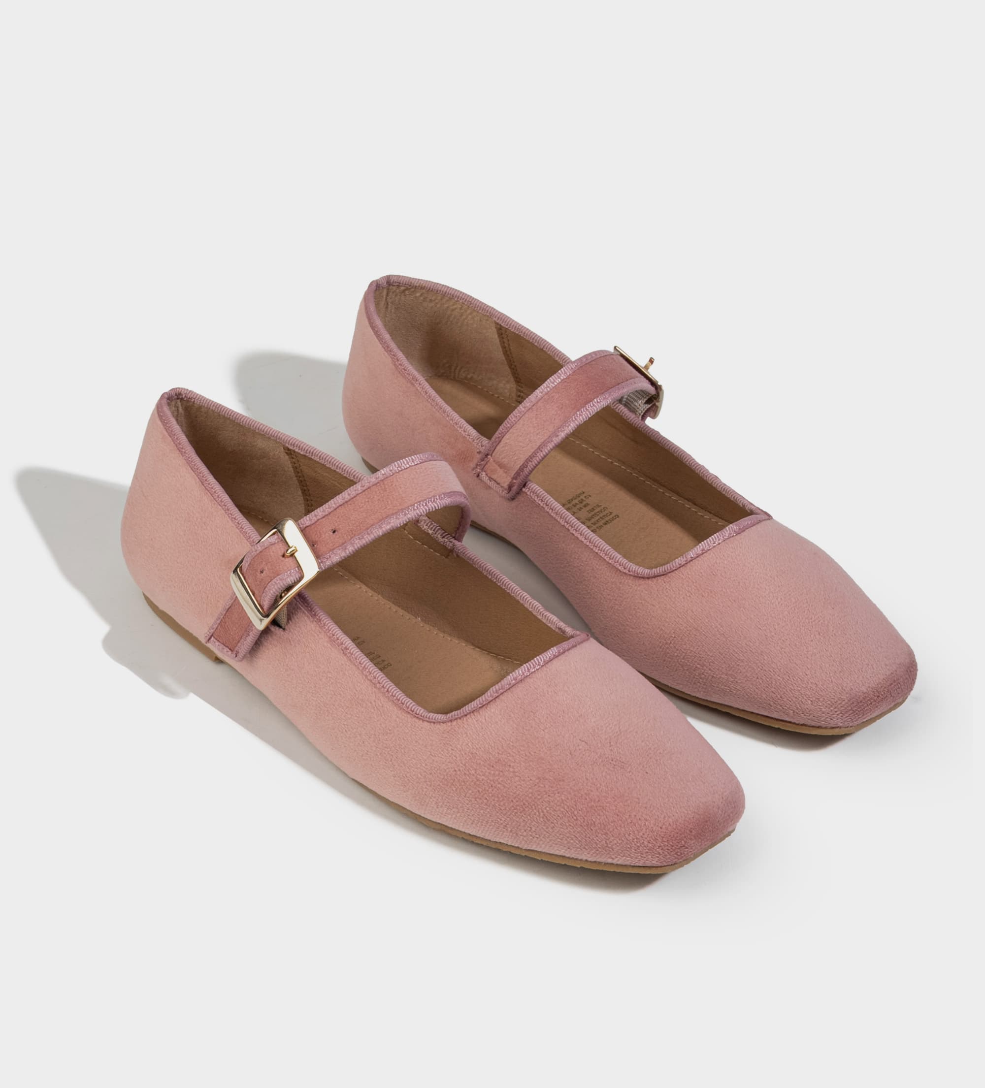 MARY JANE FLAT TEXTIL ROSA