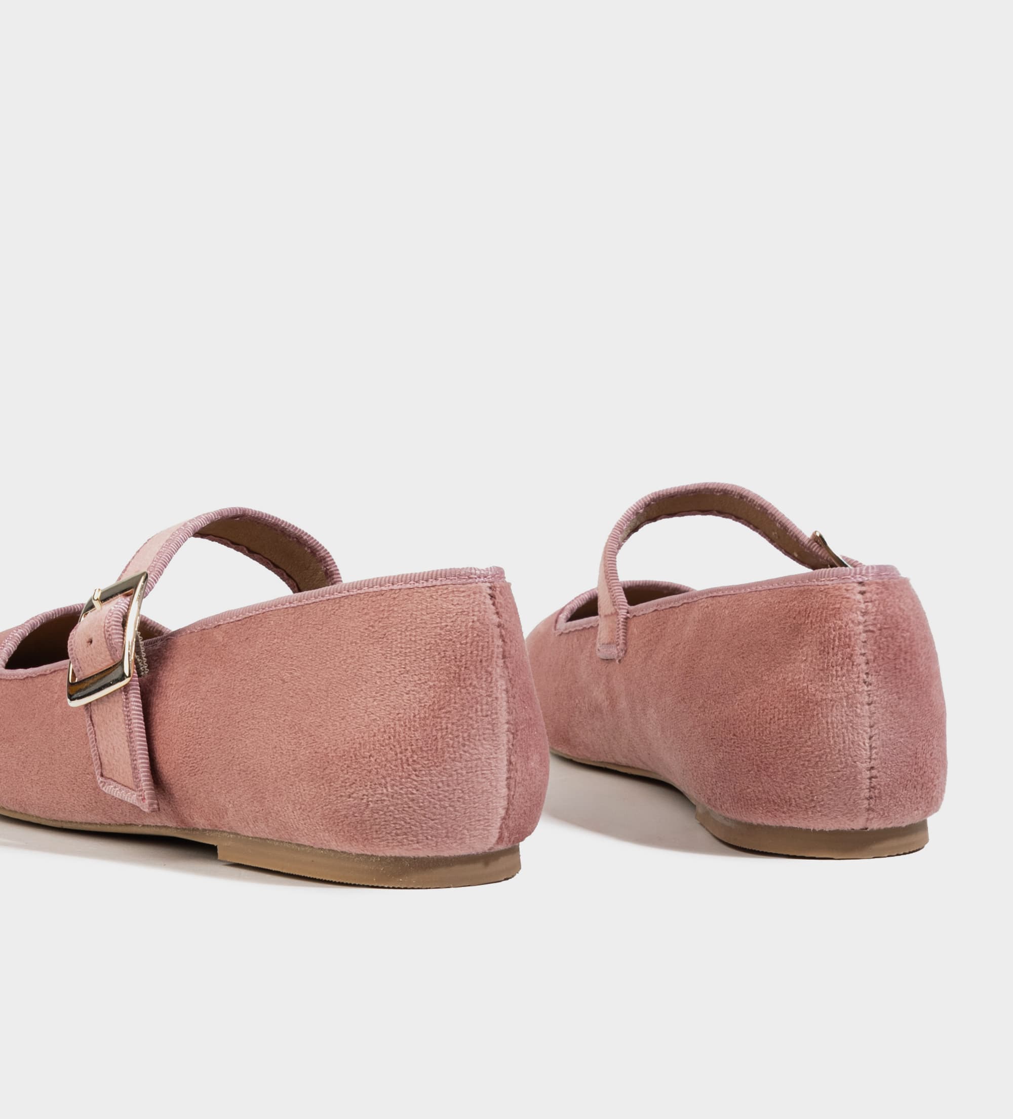 MARY JANE FLAT TEXTIL ROSA