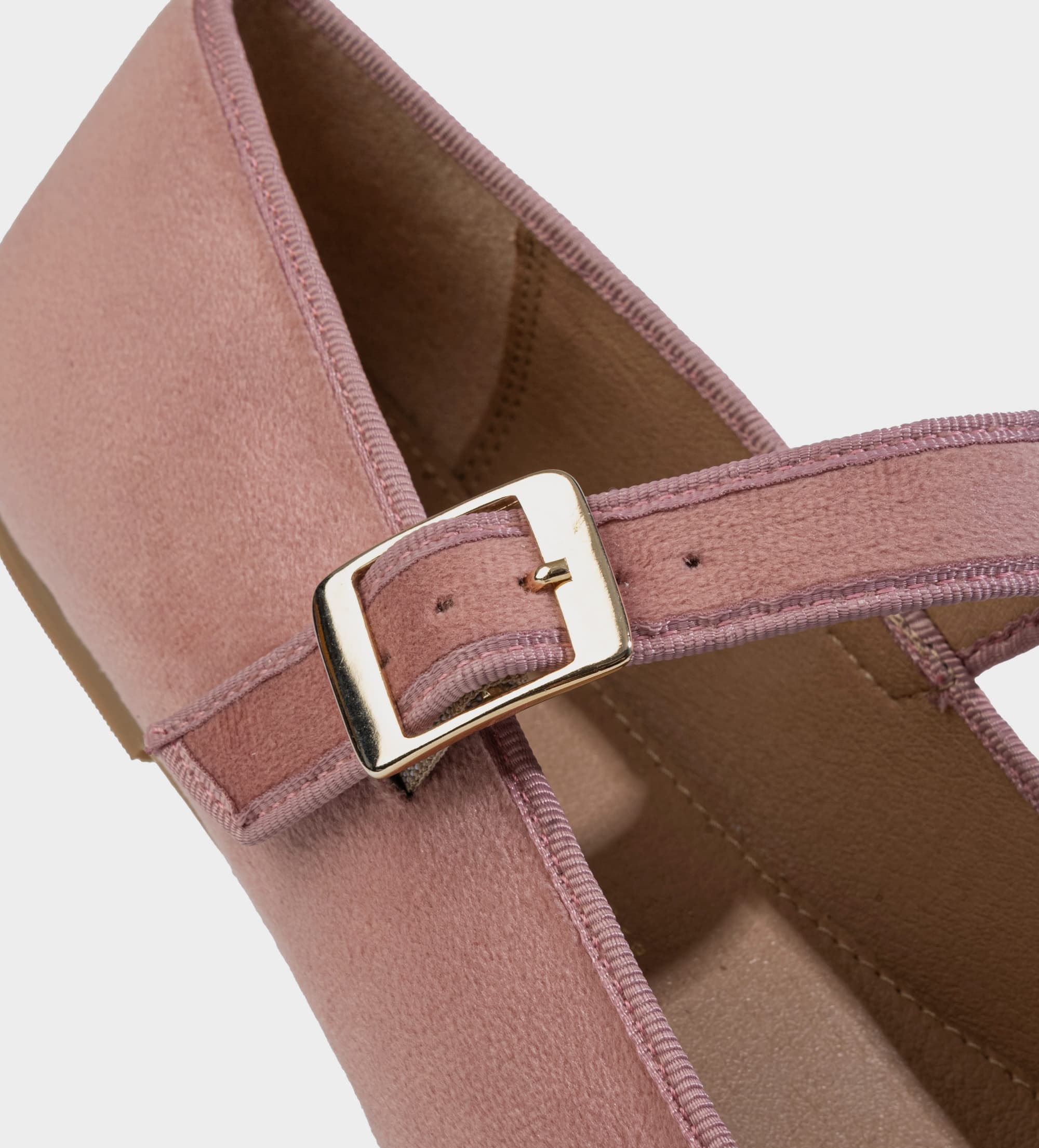 MARY JANE FLAT TEXTIL ROSA