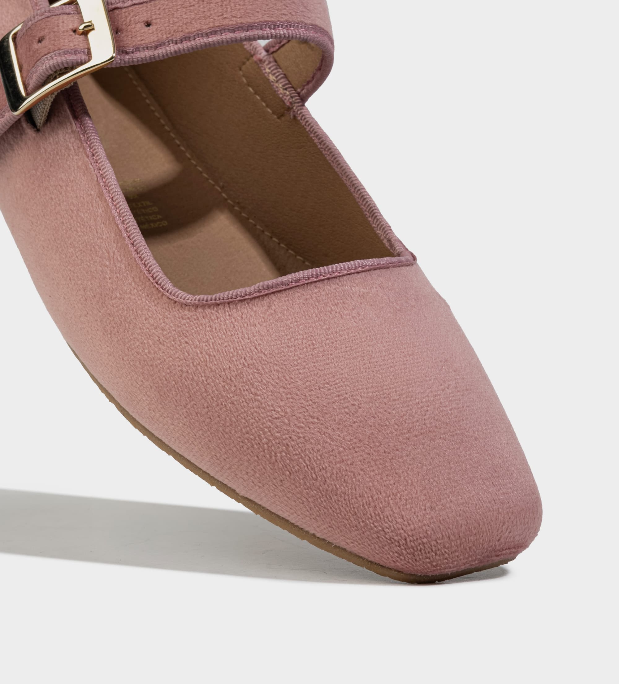 MARY JANE FLAT TEXTIL ROSA