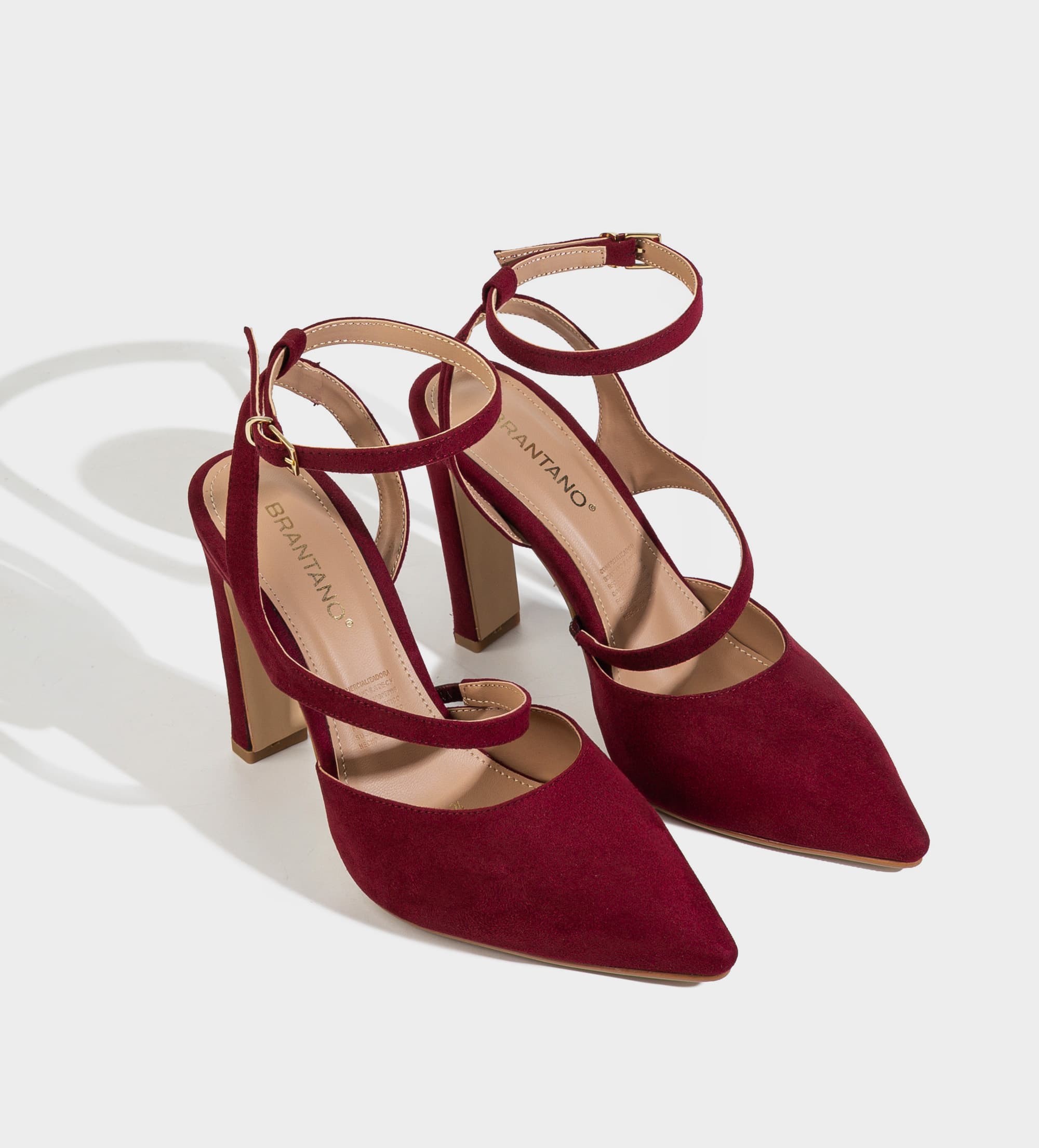 ZAPATILLA DESTALONADA PULSERA TEXTIL VINO