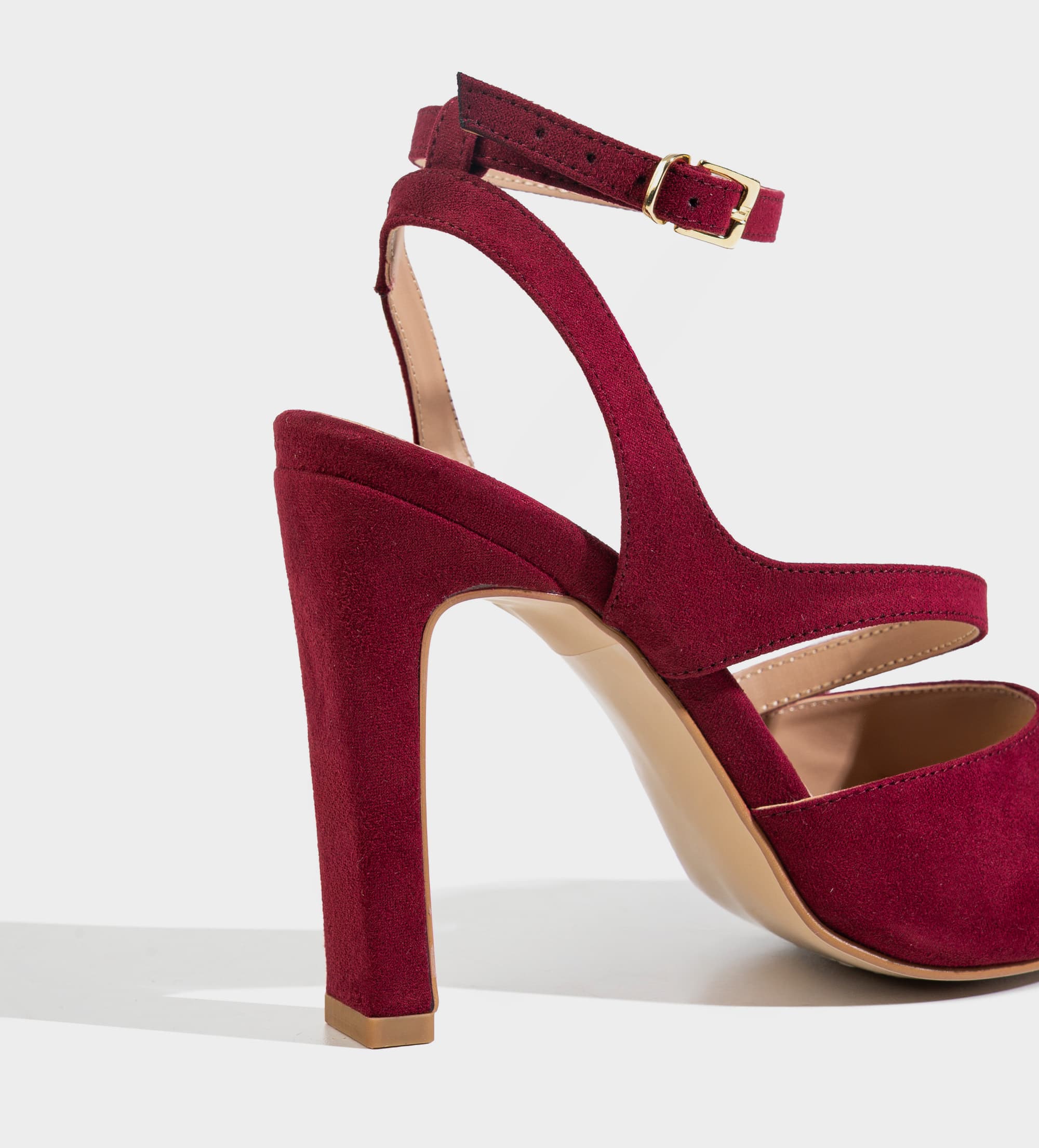 ZAPATILLA DESTALONADA PULSERA TEXTIL VINO