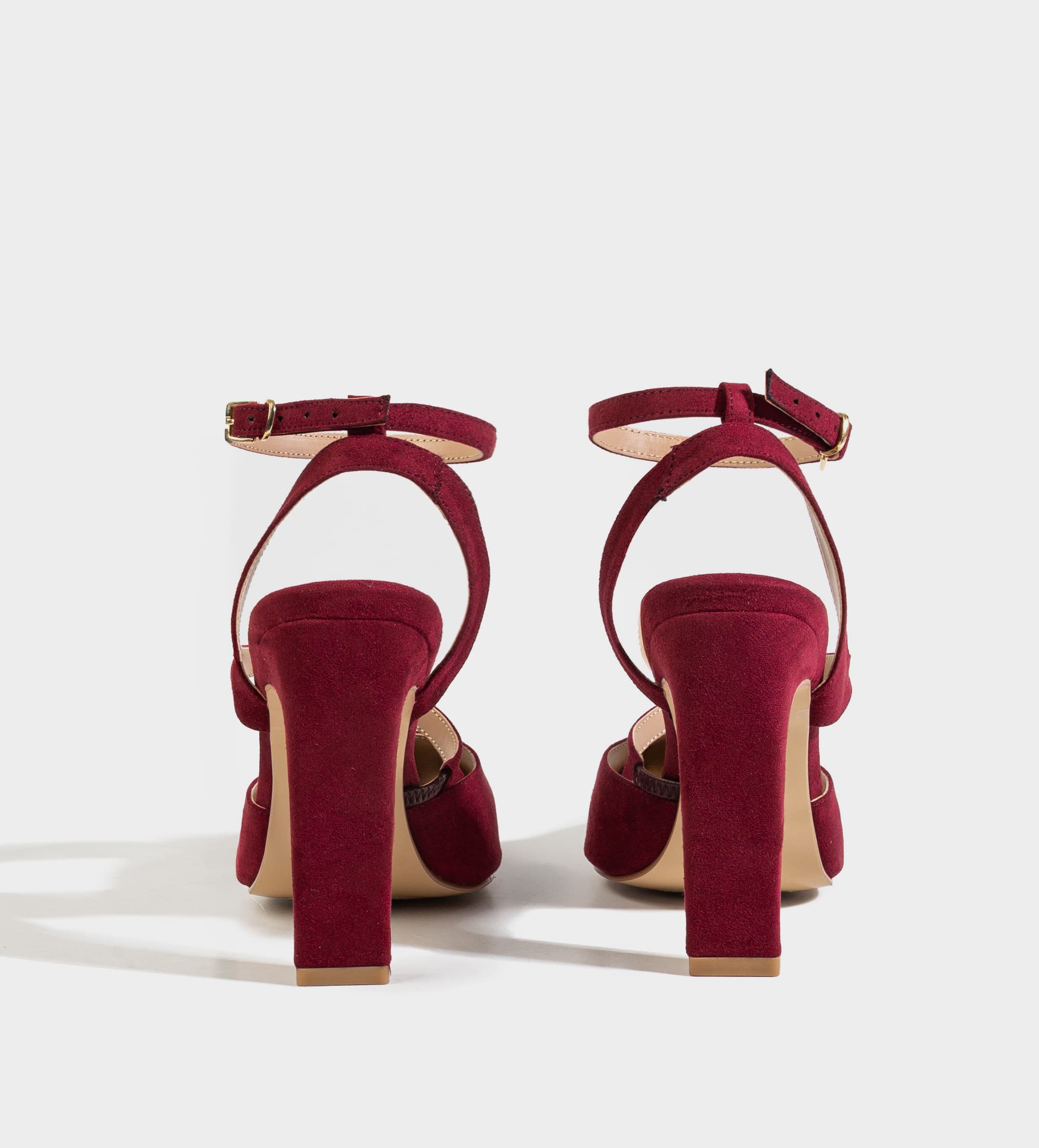 ZAPATILLA DESTALONADA PULSERA TEXTIL VINO