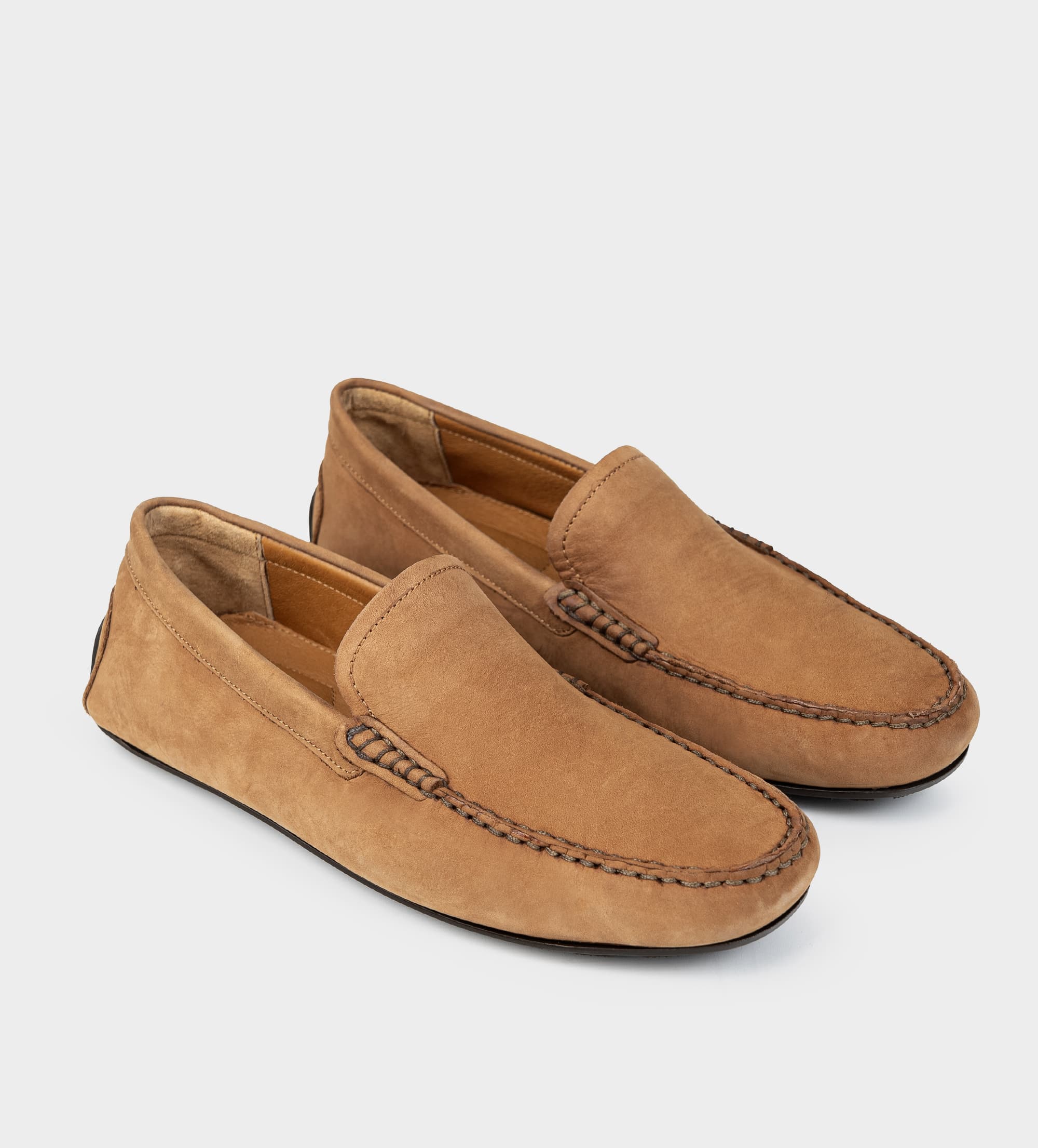 MOCASÍN CASUAL NUBUCK MIEL
