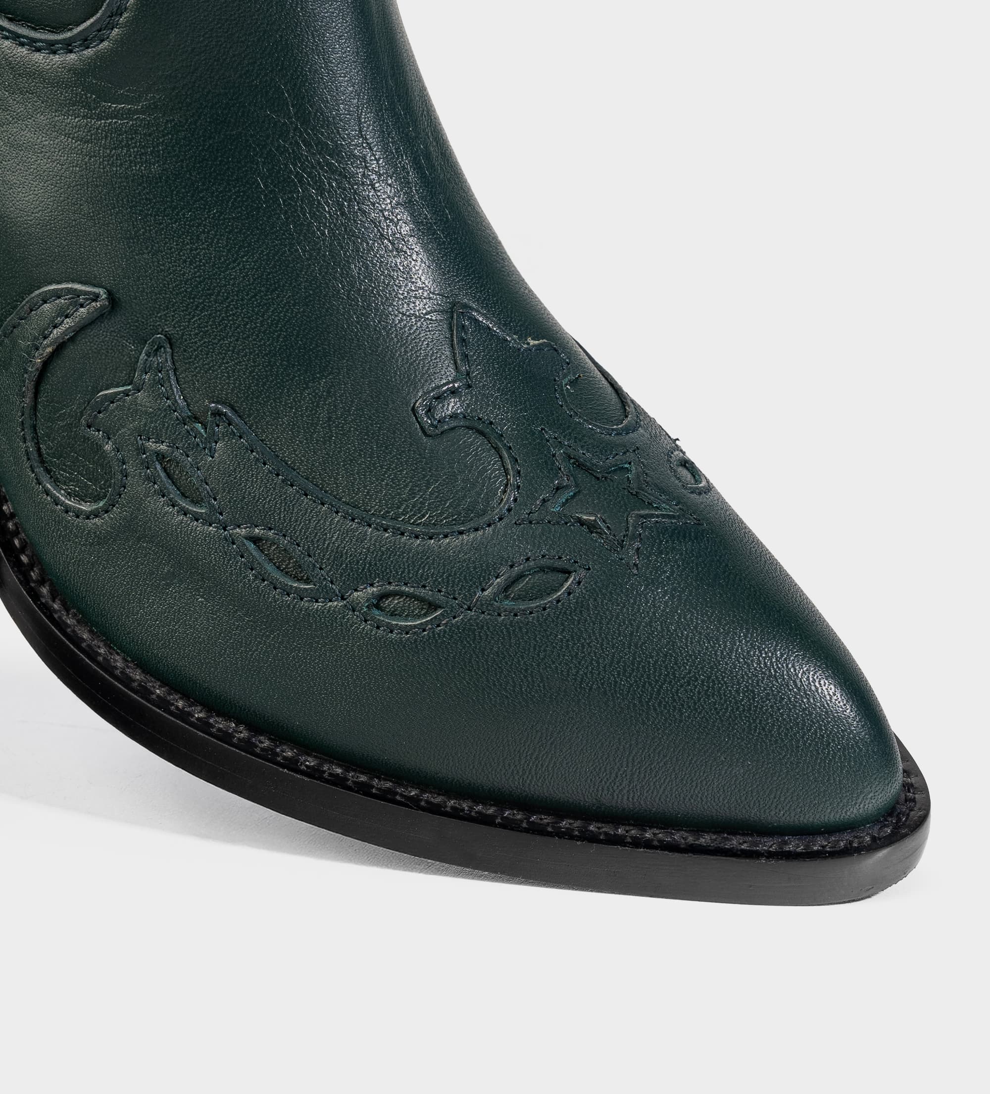 BOTA COWBOY PIEL PREMIUM VERDE