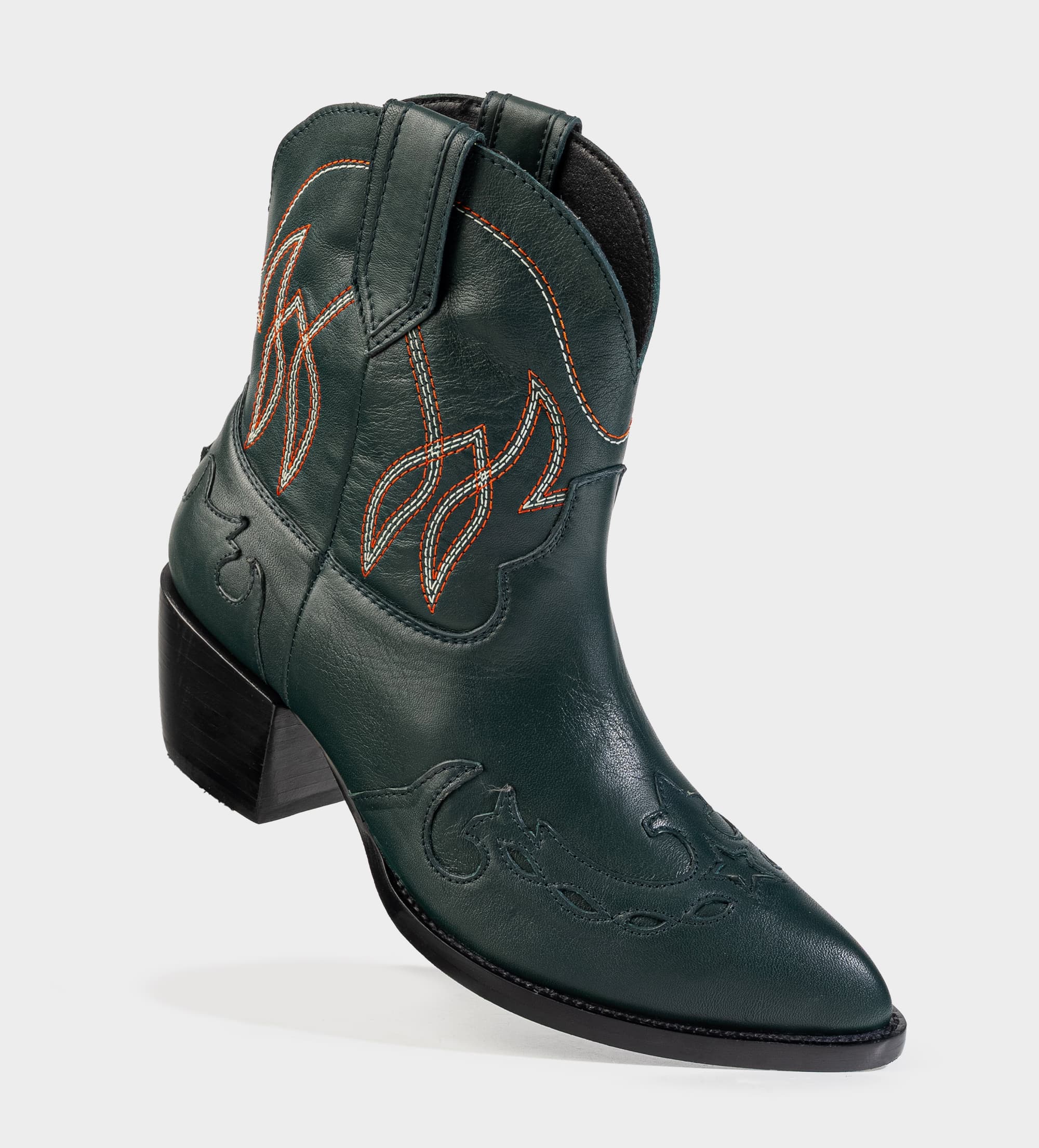BOTA COWBOY PIEL PREMIUM VERDE